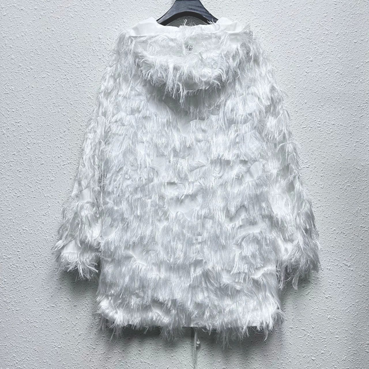 Dior Dior Runway White Fringe Jacket Size XS / US 0-2 / IT 36-38 - 2 Thumbnail