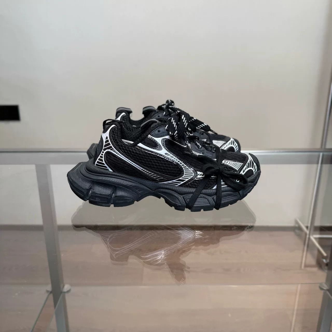 Balenciaga Balenciaga 3XL Black White Dad Shoes Size US 5 / IT 35 - 2 Thumbnail
