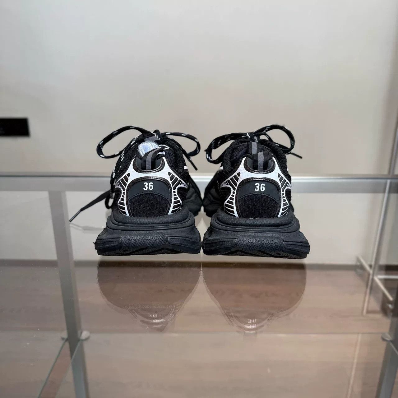 Balenciaga Balenciaga 3XL Black White Dad Shoes Size US 5 / IT 35 - 5 Thumbnail