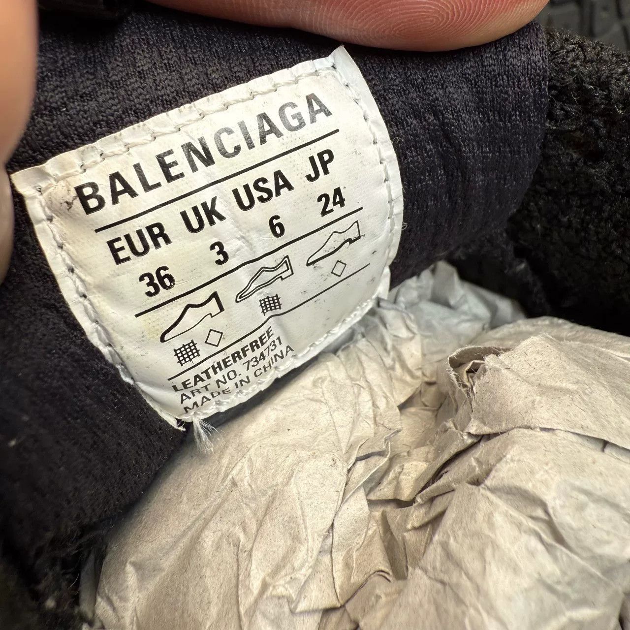 Balenciaga Balenciaga 3XL Black White Dad Shoes Size US 5 / IT 35 - 8 Thumbnail