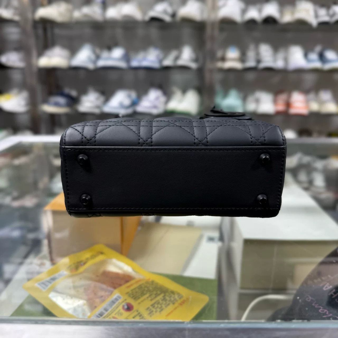Dior Dior Lady 3 Compartment Matte Black Bag Size ONE SIZE - 5 Thumbnail