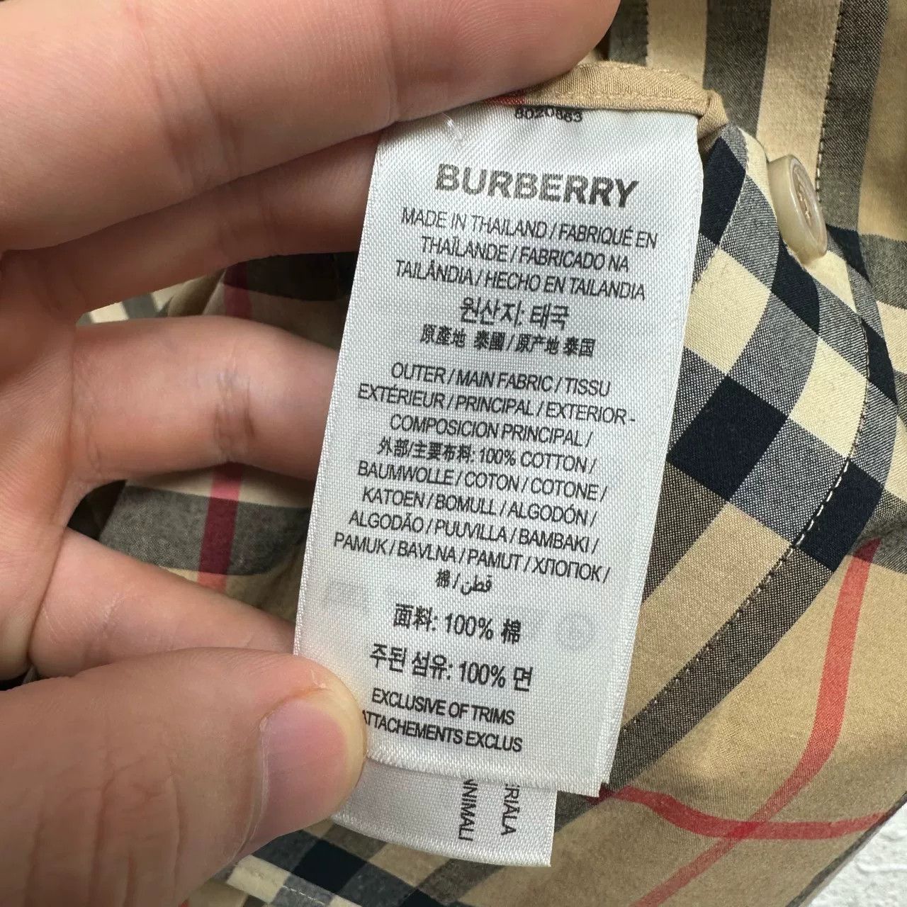 Burberry Burberry Check Shirt Size US S / EU 44-46 / 1 - 5 Thumbnail