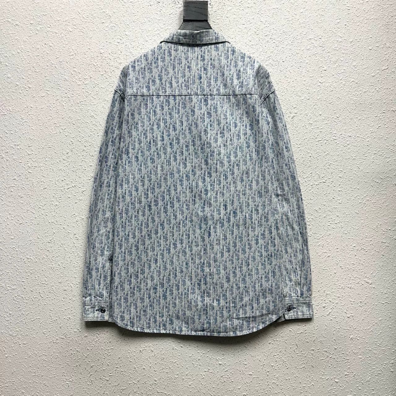Dior DIOR Oblique Monogram Denim Long-Sleeve Shirt Size US XS / EU 42 / 0 - 2 Thumbnail
