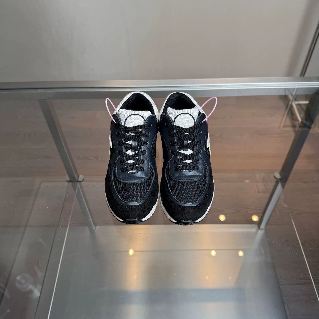Chanel Chanel Black White Panda Sneakers Size US 6.5 / IT 36.5 - 6 Thumbnail