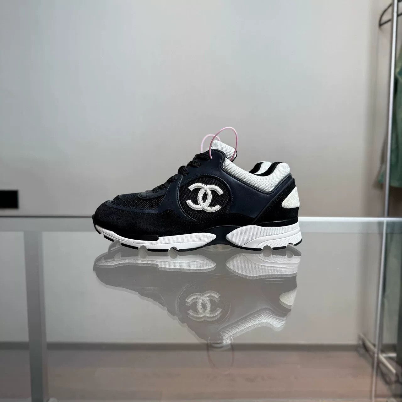 Chanel Chanel Black White Panda Sneakers Size US 6.5 / IT 36.5 - 3 Thumbnail