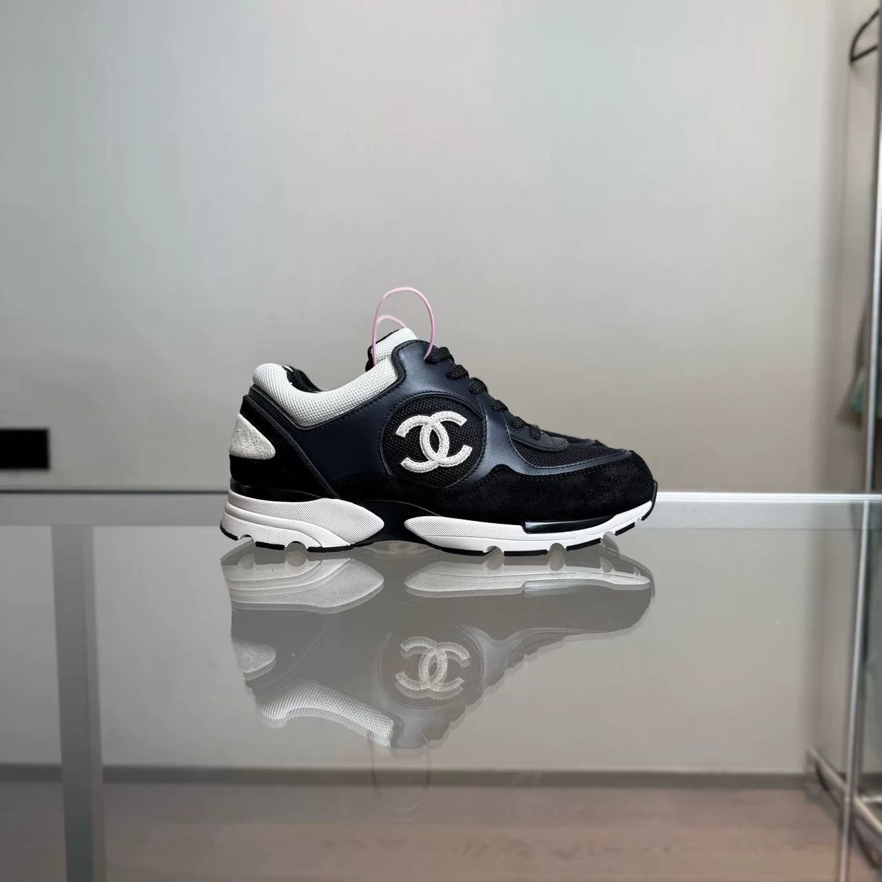 Chanel Chanel Black White Panda Sneakers Size US 6.5 / IT 36.5 - 2 Thumbnail