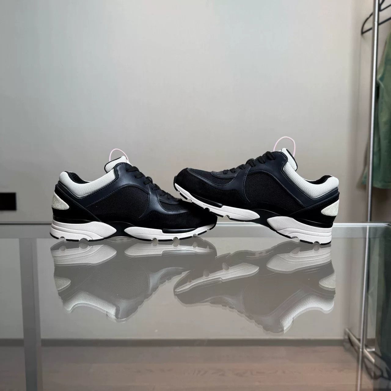Chanel Chanel Black White Panda Sneakers Size US 6.5 / IT 36.5 - 4 Thumbnail