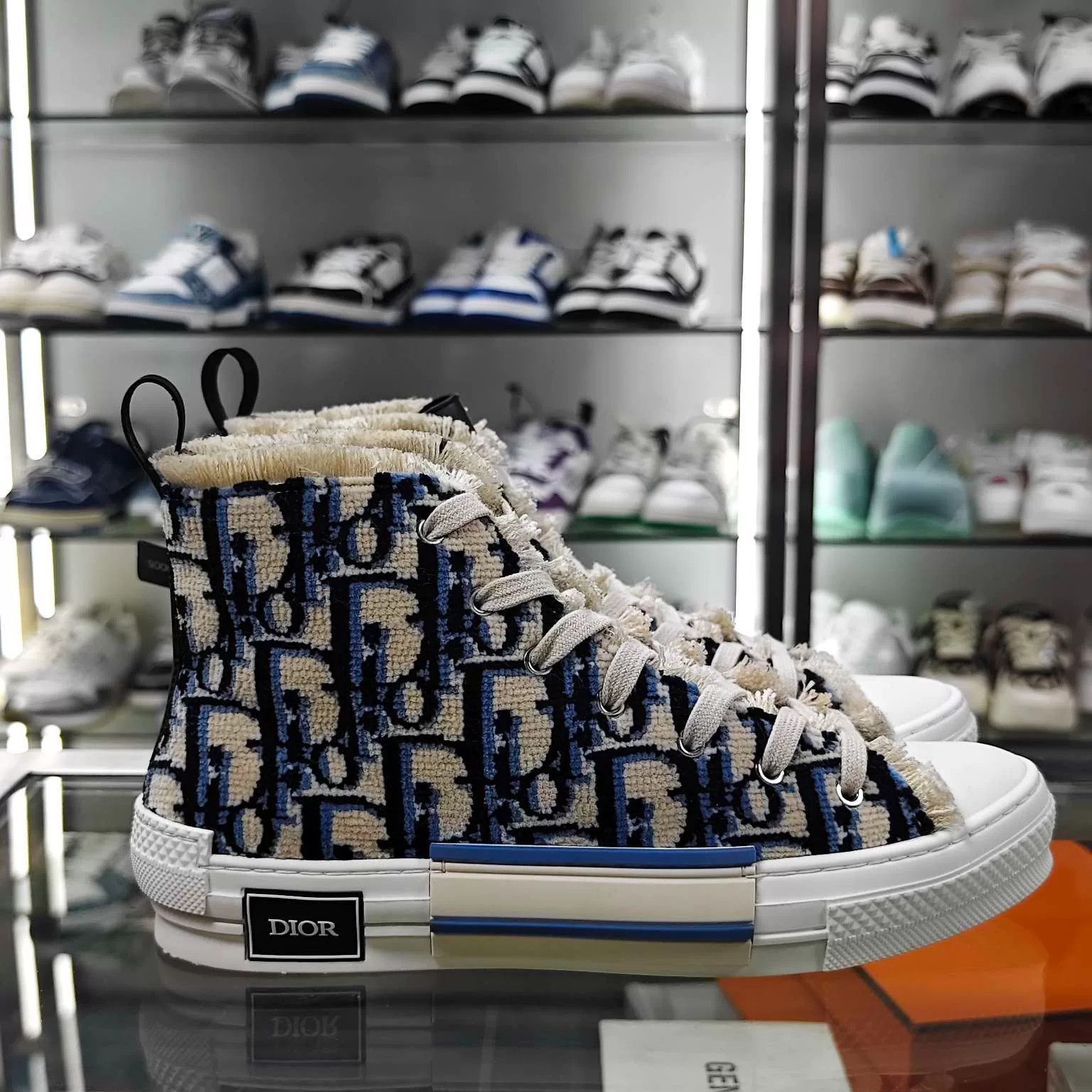 Dior Dior B23 Flocked Logo Sneakers Size US 9 / EU 42 - 3 Thumbnail