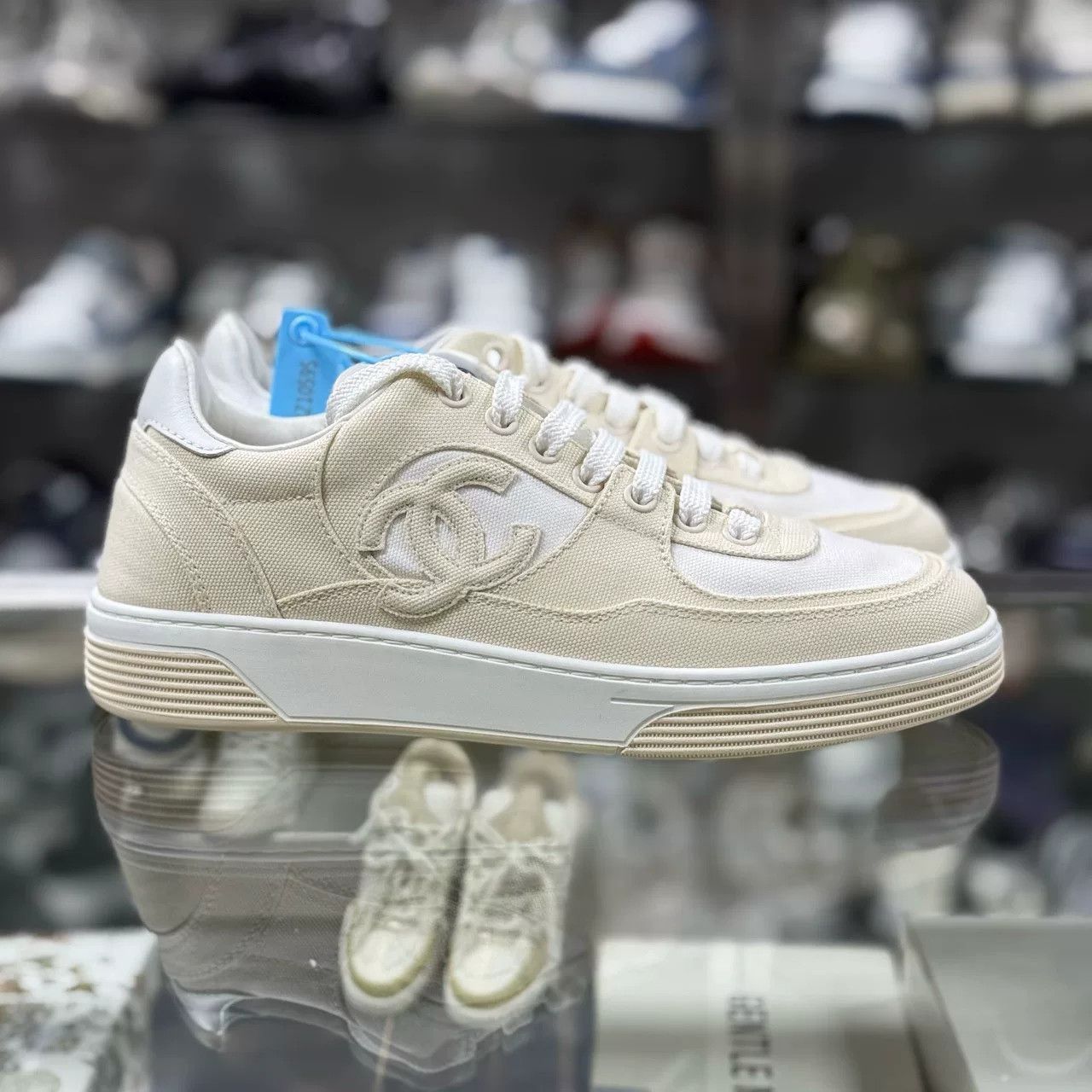 Chanel Chanel 2024 Beige Canvas Sneakers Size US 6 / IT 36 - 2 Thumbnail