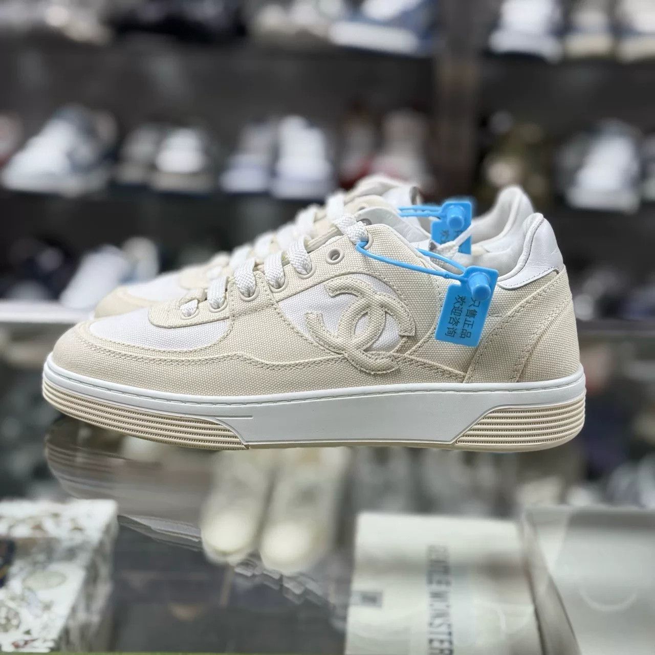 Chanel Chanel 2024 Beige Canvas Sneakers Size US 6 / IT 36 - 3 Thumbnail