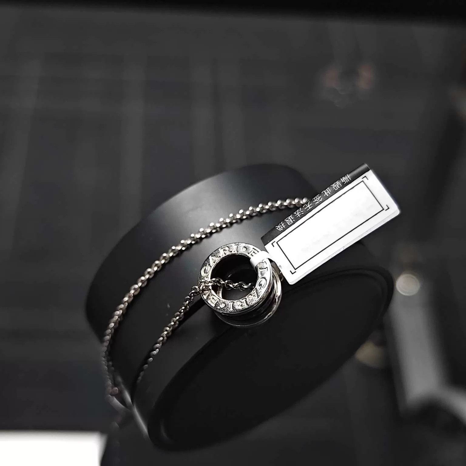 Bvlgari Bvlgari Charity Silver Black Ceramic Necklace Size ONE SIZE - 2 Thumbnail