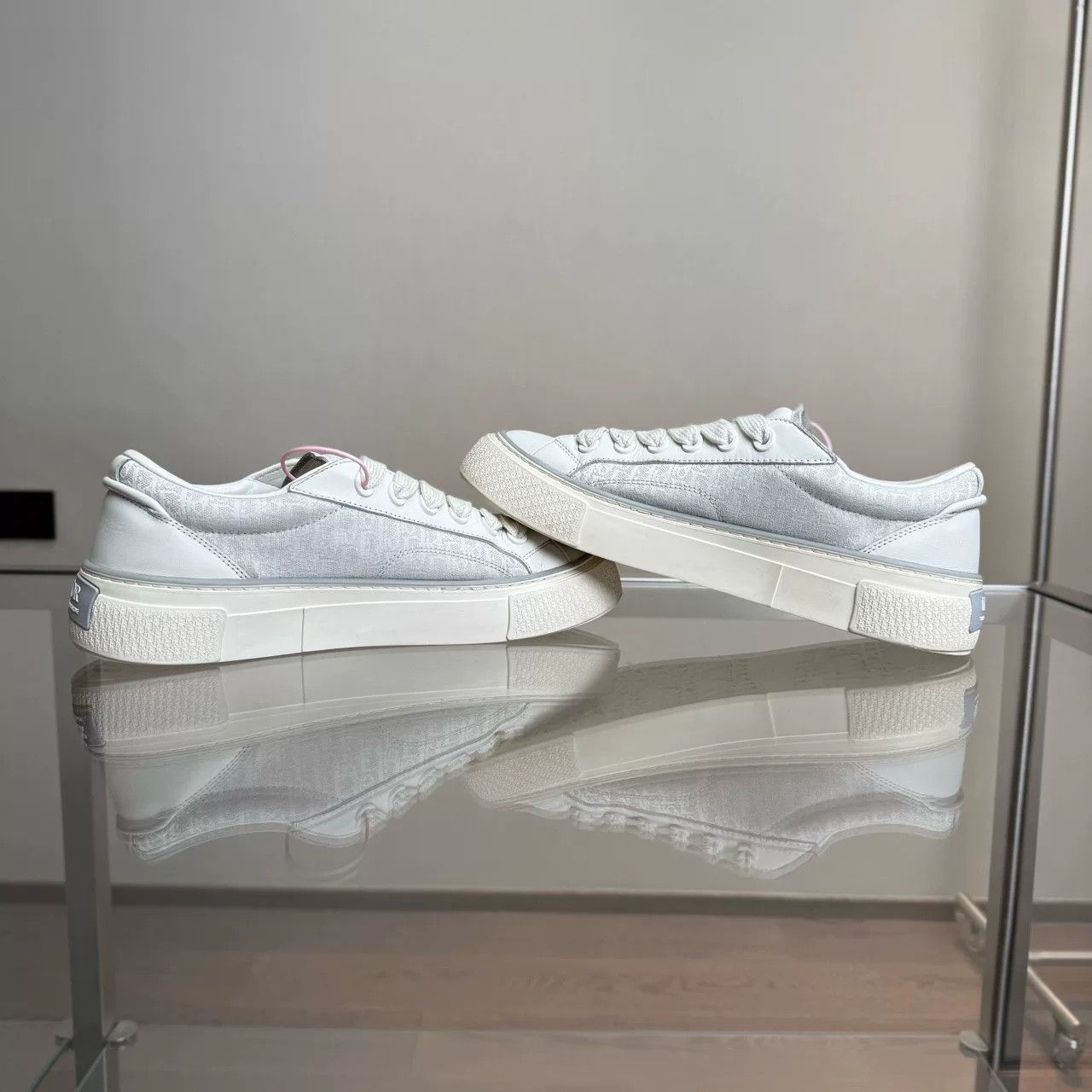 Dior Dior B33 Gray White Allover Print Size US 9 / EU 42 - 5 Thumbnail
