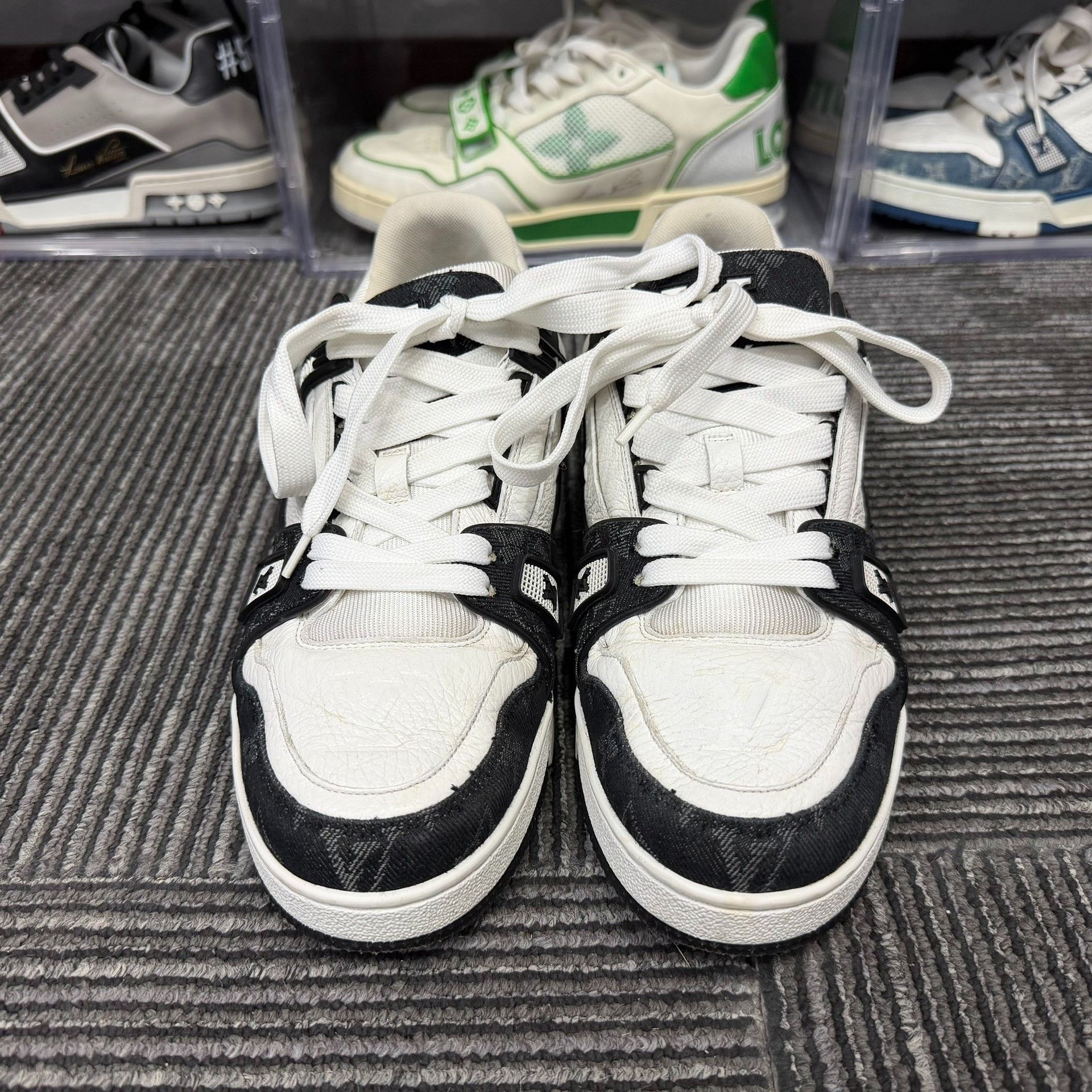 Louis Vuitton Louis Vuitton Training Denim Black Lowtop Sneakers 7 Men Size US 7 / EU 40 - 4 Thumbnail