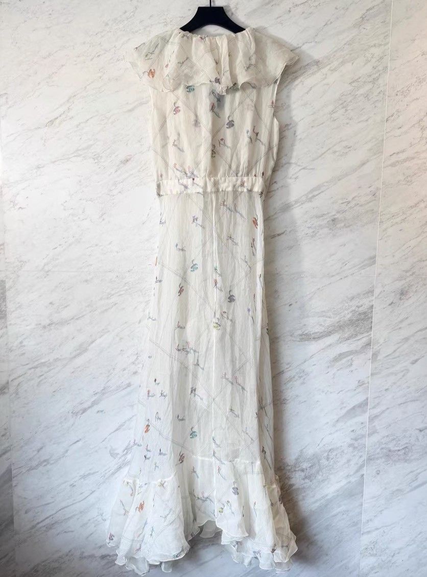 Chanel Chanel Silk Printed Dress it_40 Women Size S / US 4 / IT 40 - 2 Thumbnail