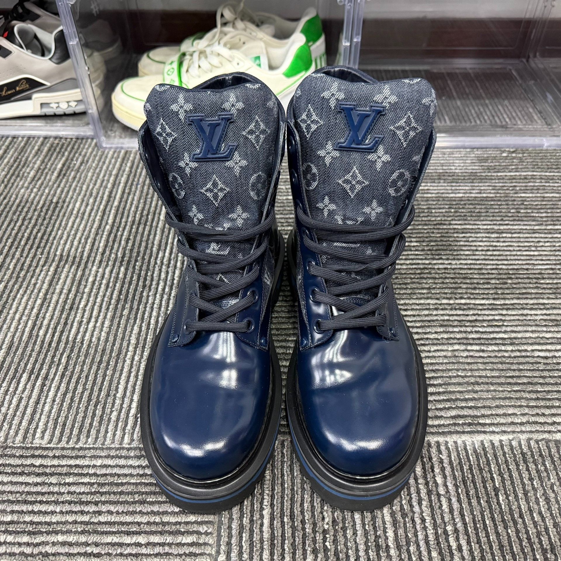 Louis Vuitton Louis Vuitton Denim Blue Boots 8 Men Size US 8 / EU 41 - 4 Thumbnail