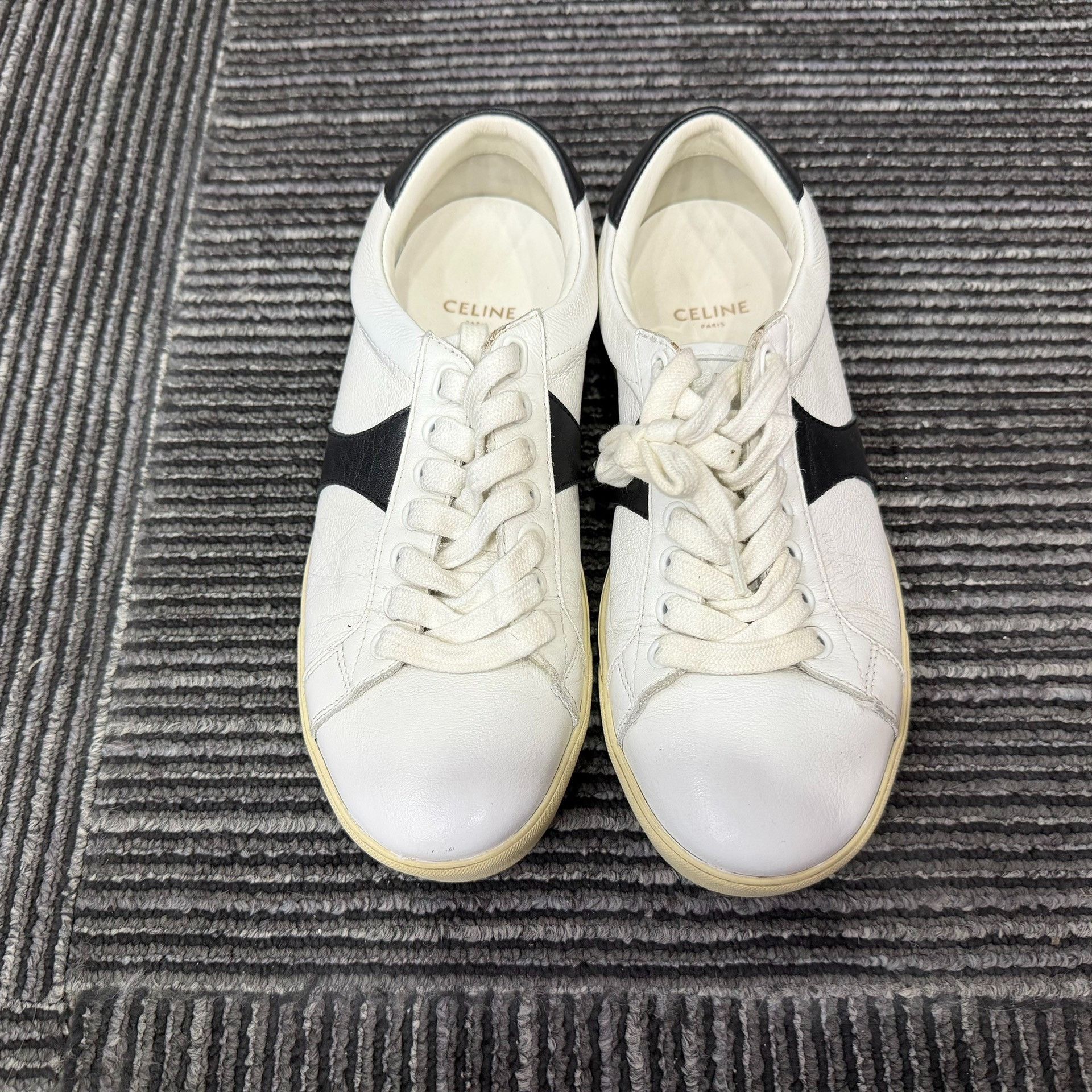 Celine Celine White Lowtop Sneakers us_5 Women Size US 5 / IT 35 - 4 Thumbnail