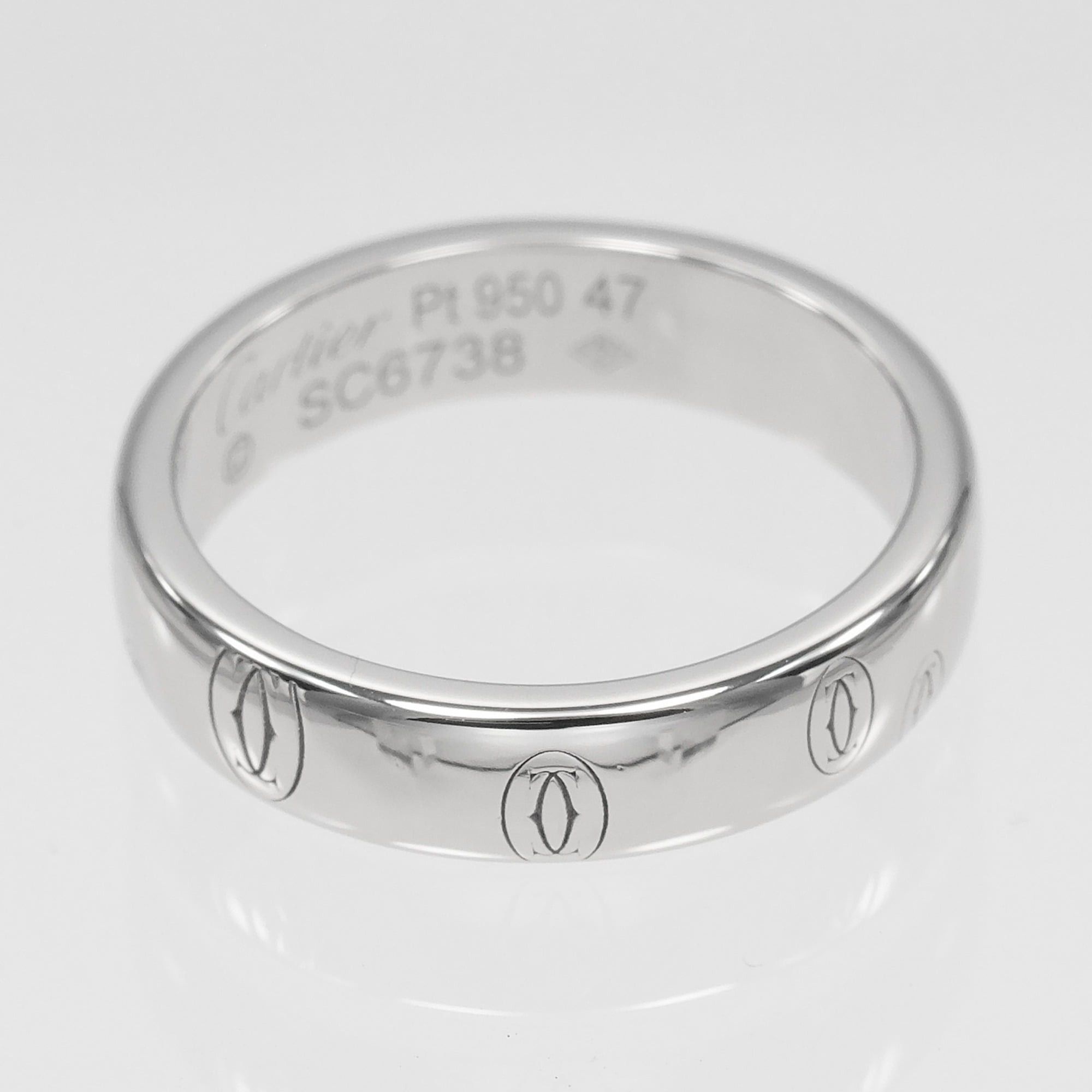 Cartier Cartier Happy Birthday Ring, Size 7, Platinum 950, Approx. 5.55g Size ONE SIZE - 6 Thumbnail
