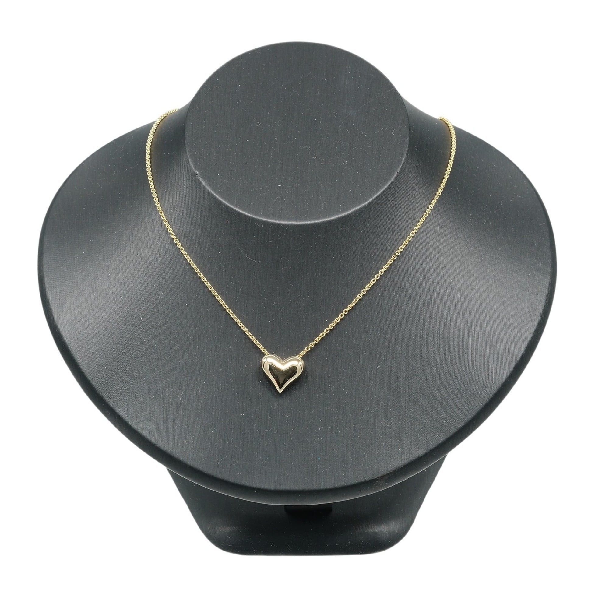 Tiffany & Co. Tiffany & Co. Pinched Heart Necklace, 18K Yellow Gold, Approx. 7.61g Size ONE SIZE - 2 Thumbnail