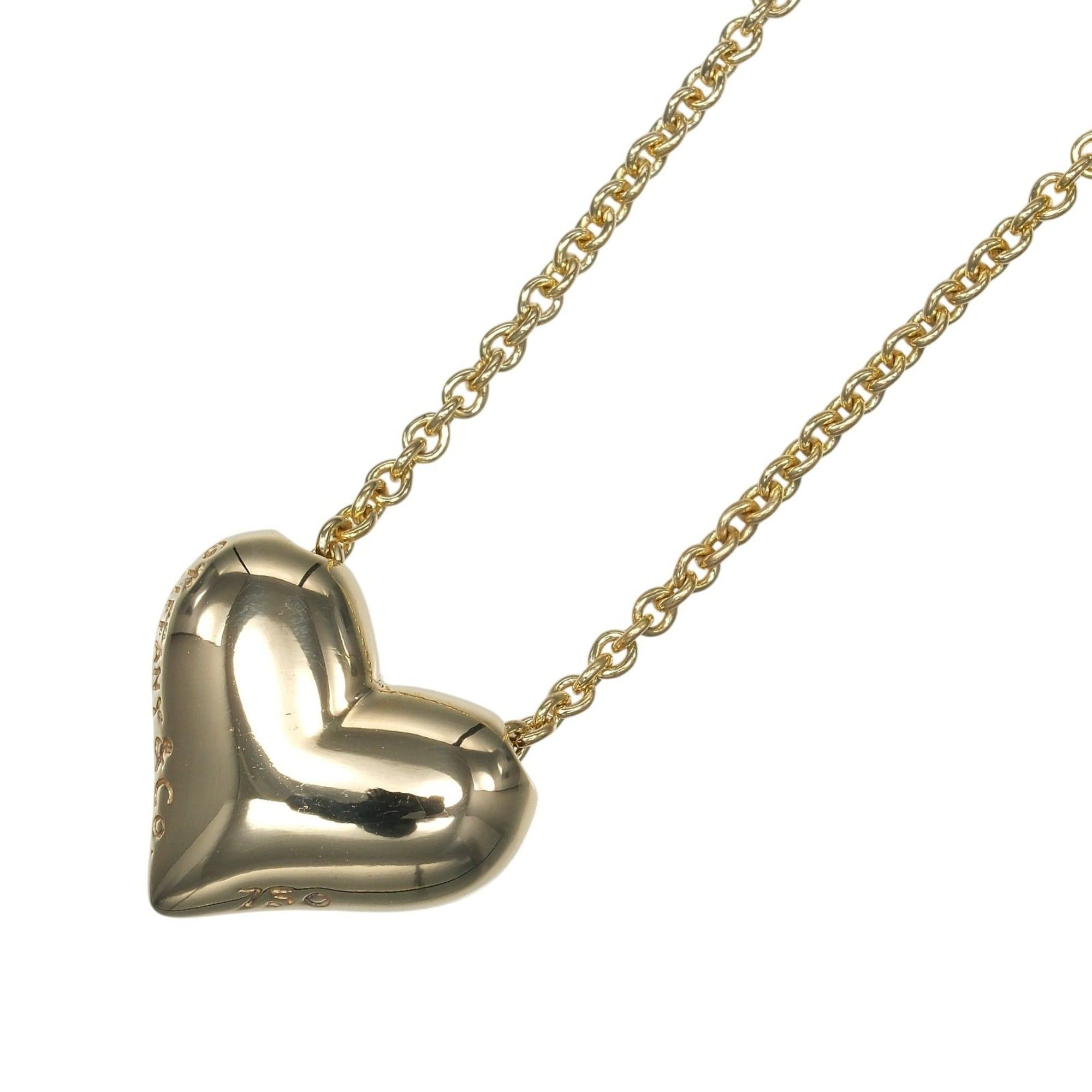 Tiffany & Co. Tiffany & Co. Pinched Heart Necklace, 18K Yellow Gold, Approx. 7.61g Size ONE SIZE - 3 Thumbnail