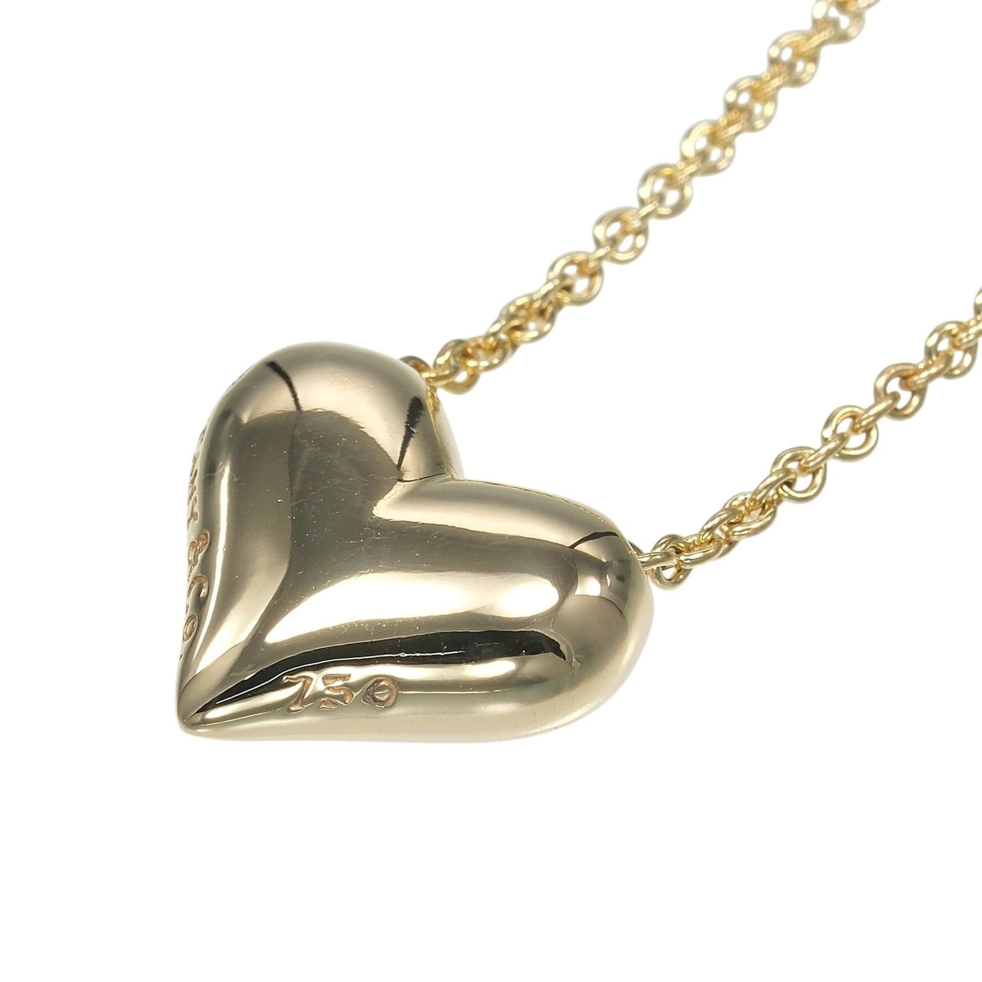 Tiffany & Co. Tiffany & Co. Pinched Heart Necklace, 18K Yellow Gold, Approx. 7.61g Size ONE SIZE - 4 Thumbnail