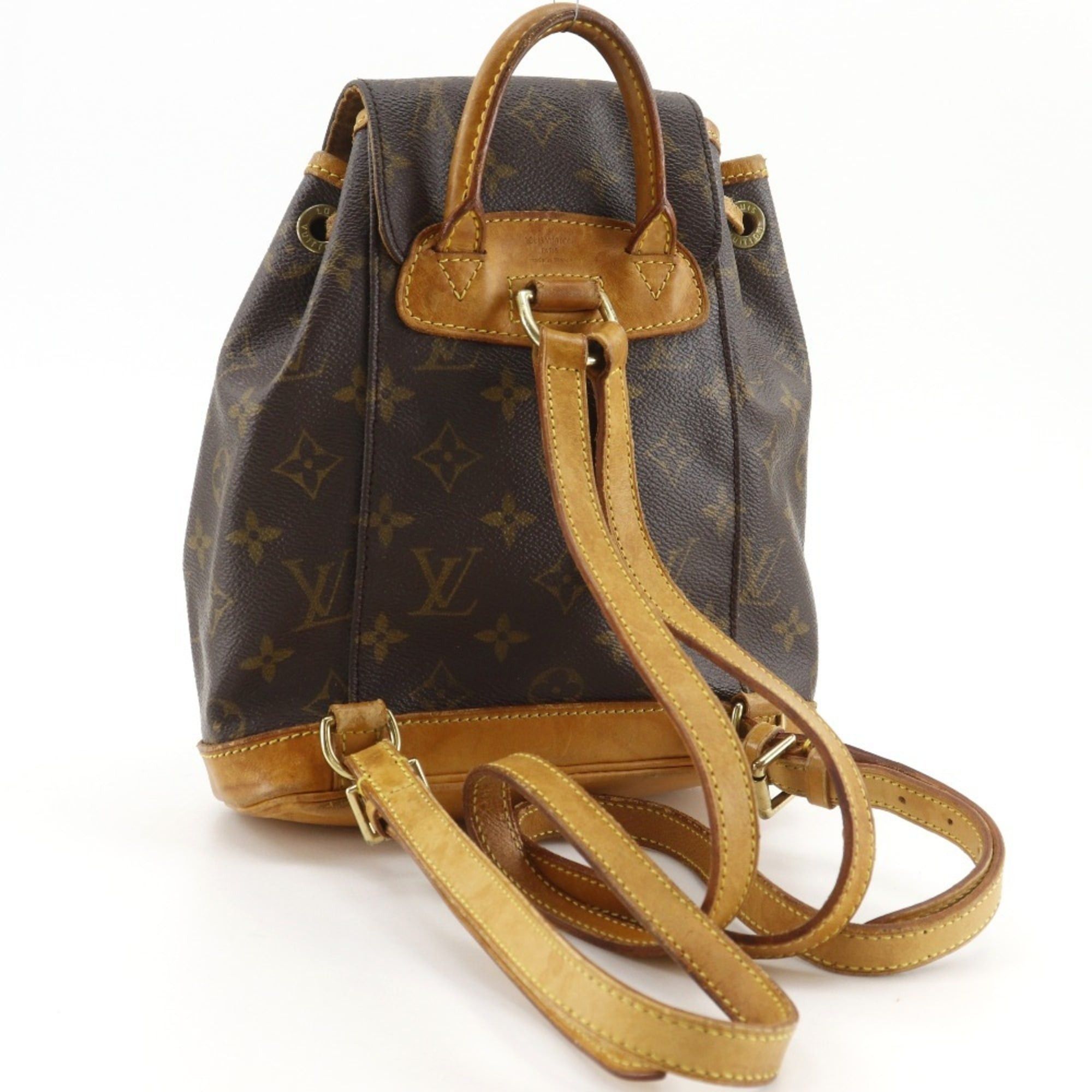 Louis Vuitton Louis Vuitton Mini Montsouris Backpack/Daypack M51137 Canvas Brown SP1926 Belt Buckle Unisex Size ONE SIZE - 3 Thumbnail