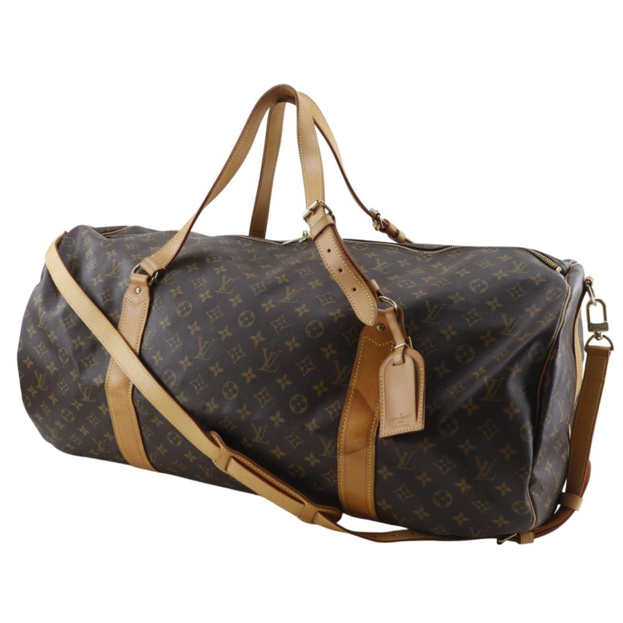 Louis Vuitton Louis Vuitton Sac Polochon Boston Bag M41222 Monogram Canvas 1995 Brown SP0995 A4 Double Zipper version Unisex Size ONE SIZE - 2 Thumbnail