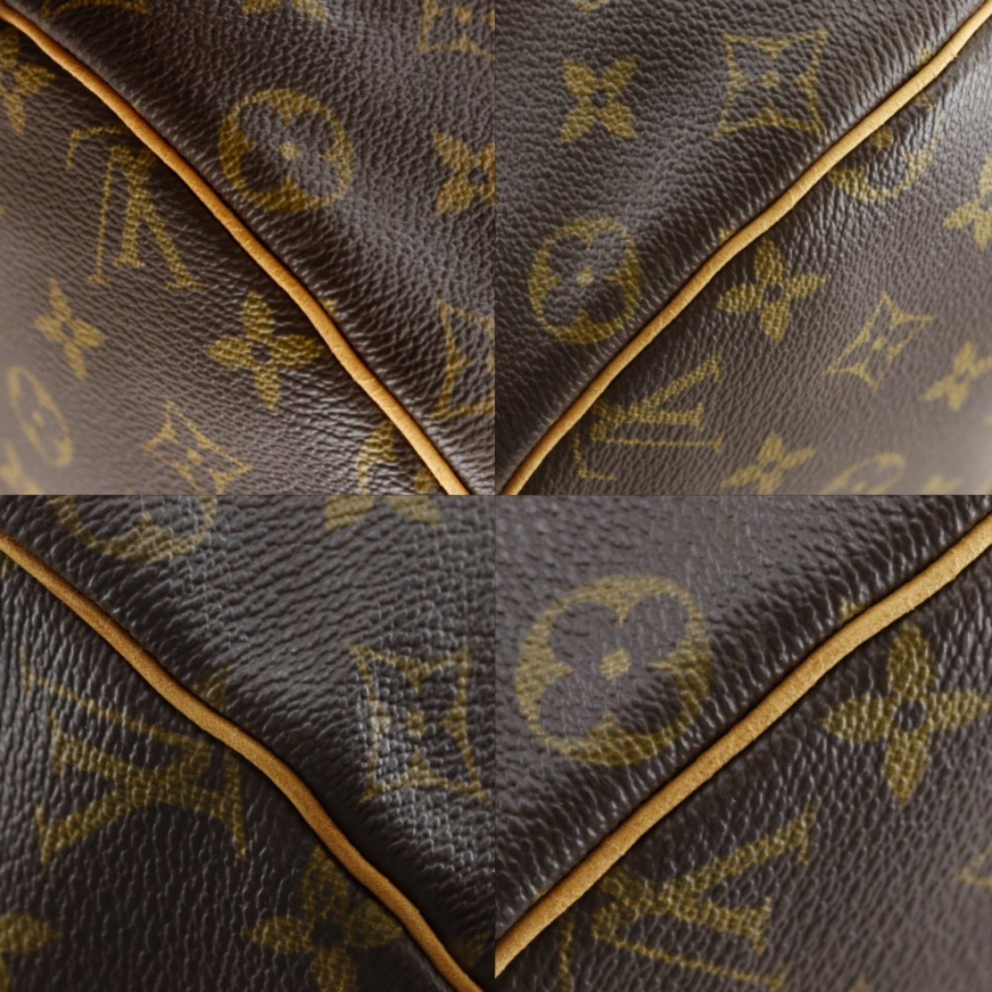 Louis Vuitton Louis Vuitton Sac Polochon Boston Bag M41222 Monogram Canvas 1995 Brown SP0995 A4 Double Zipper version Unisex Size ONE SIZE - 4 Thumbnail