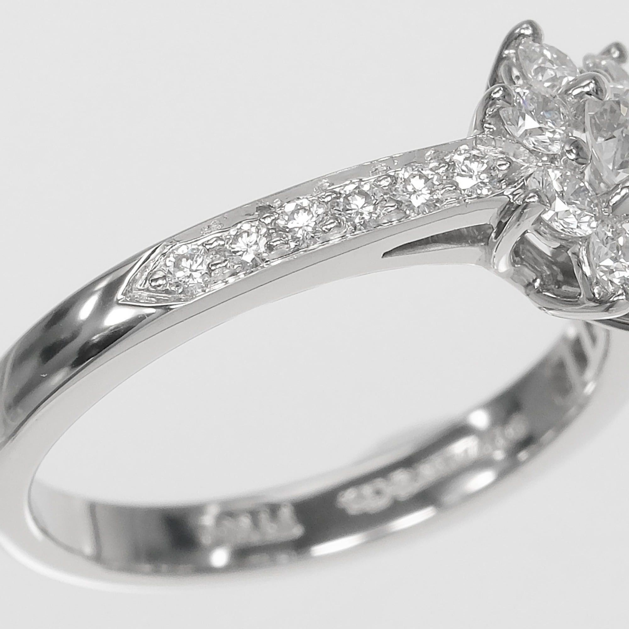 Tiffany & Co. Tiffany & Co. Flora Ring, Size 6.5, Platinum 950, Diamond, Approx. 4.27g. Size ONE SIZE - 5 Thumbnail