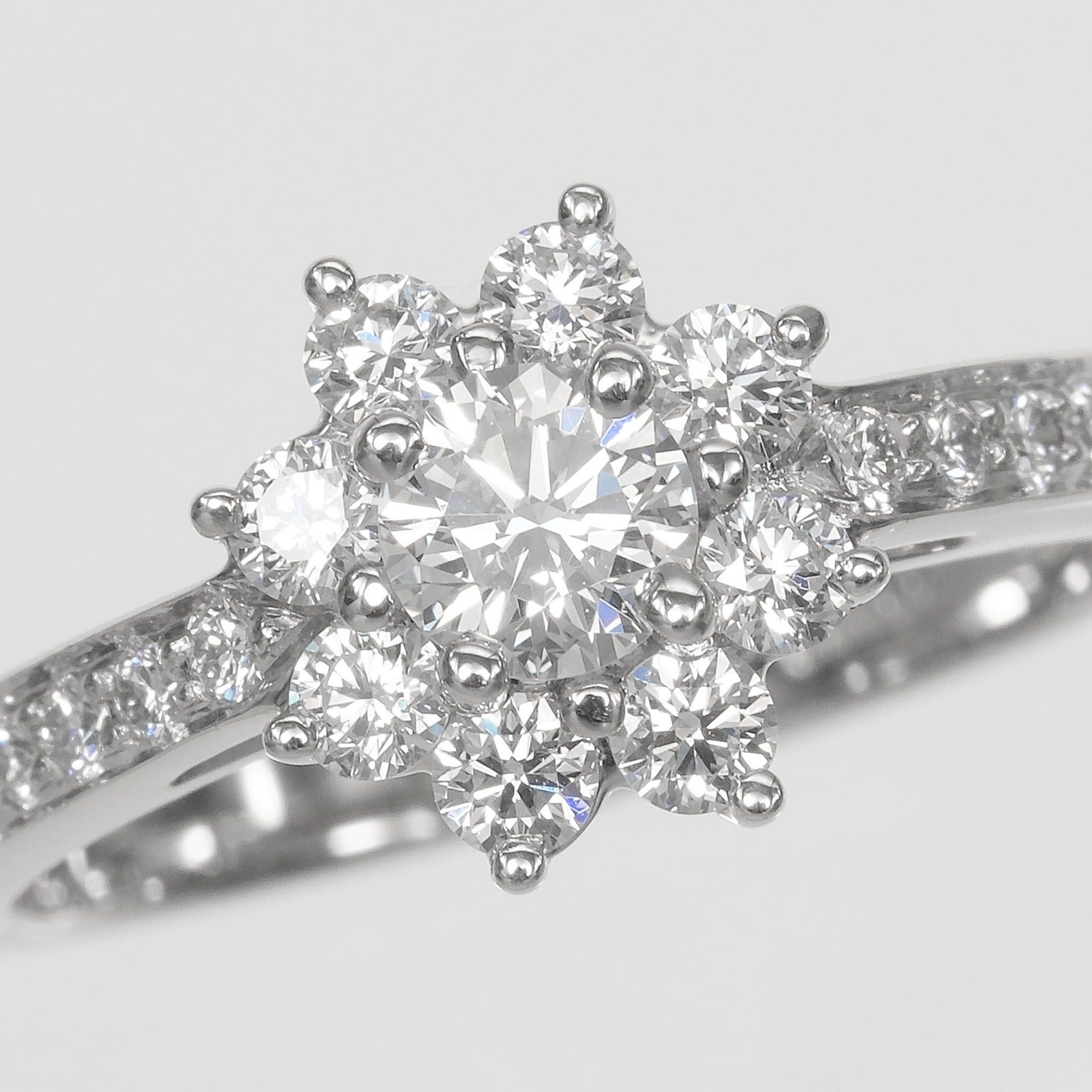 Tiffany & Co. Tiffany & Co. Flora Ring, Size 6.5, Platinum 950, Diamond, Approx. 4.27g. Size ONE SIZE - 7 Thumbnail