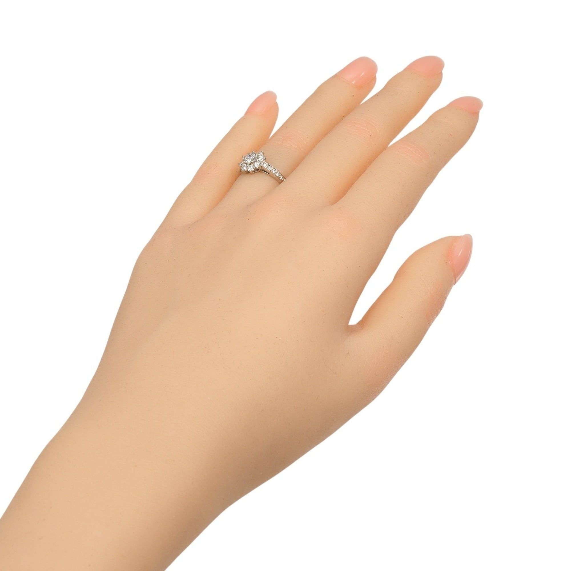 Tiffany & Co. Tiffany & Co. Flora Ring, Size 6.5, Platinum 950, Diamond, Approx. 4.27g. Size ONE SIZE - 2 Thumbnail