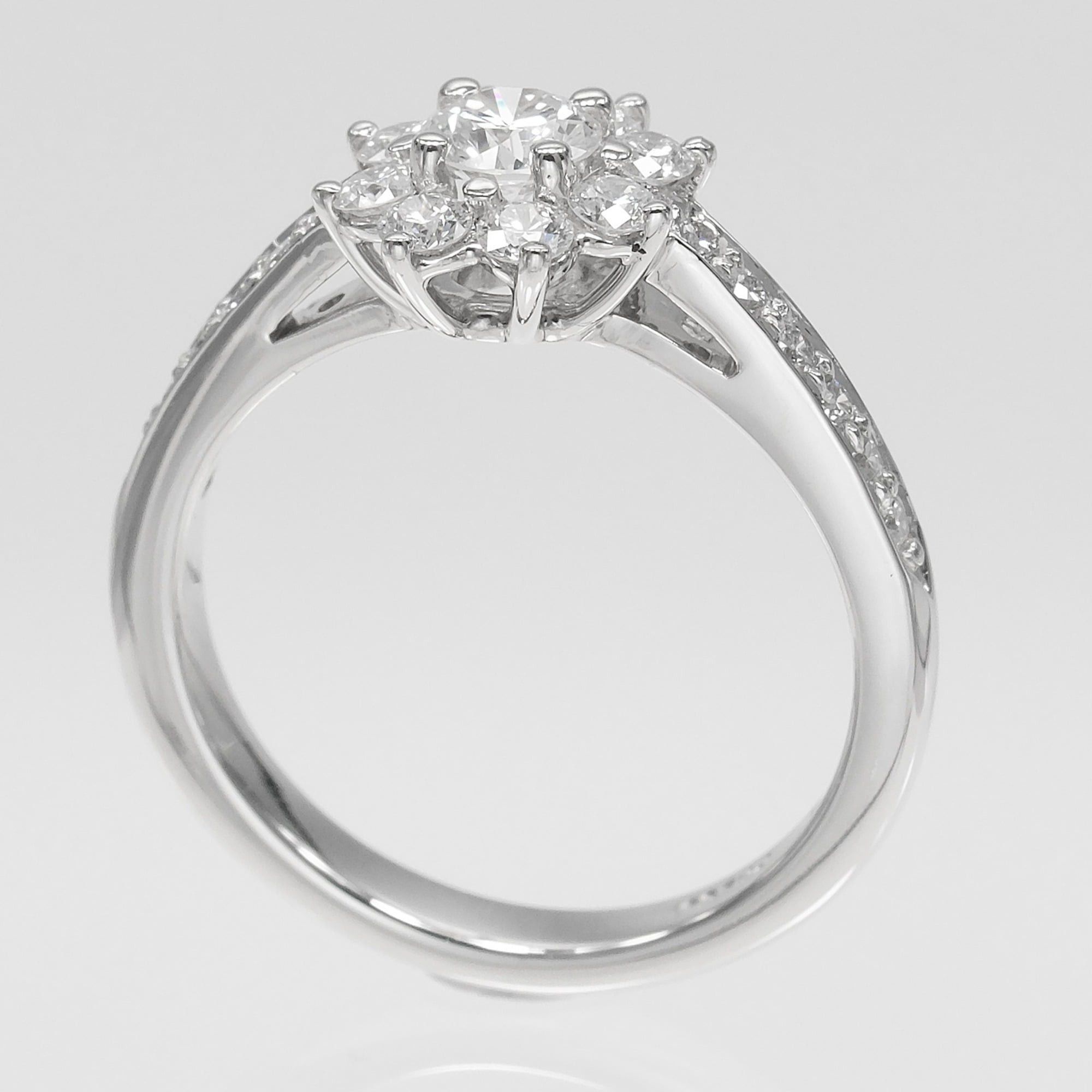 Tiffany & Co. Tiffany & Co. Flora Ring, Size 6.5, Platinum 950, Diamond, Approx. 4.27g. Size ONE SIZE - 3 Thumbnail