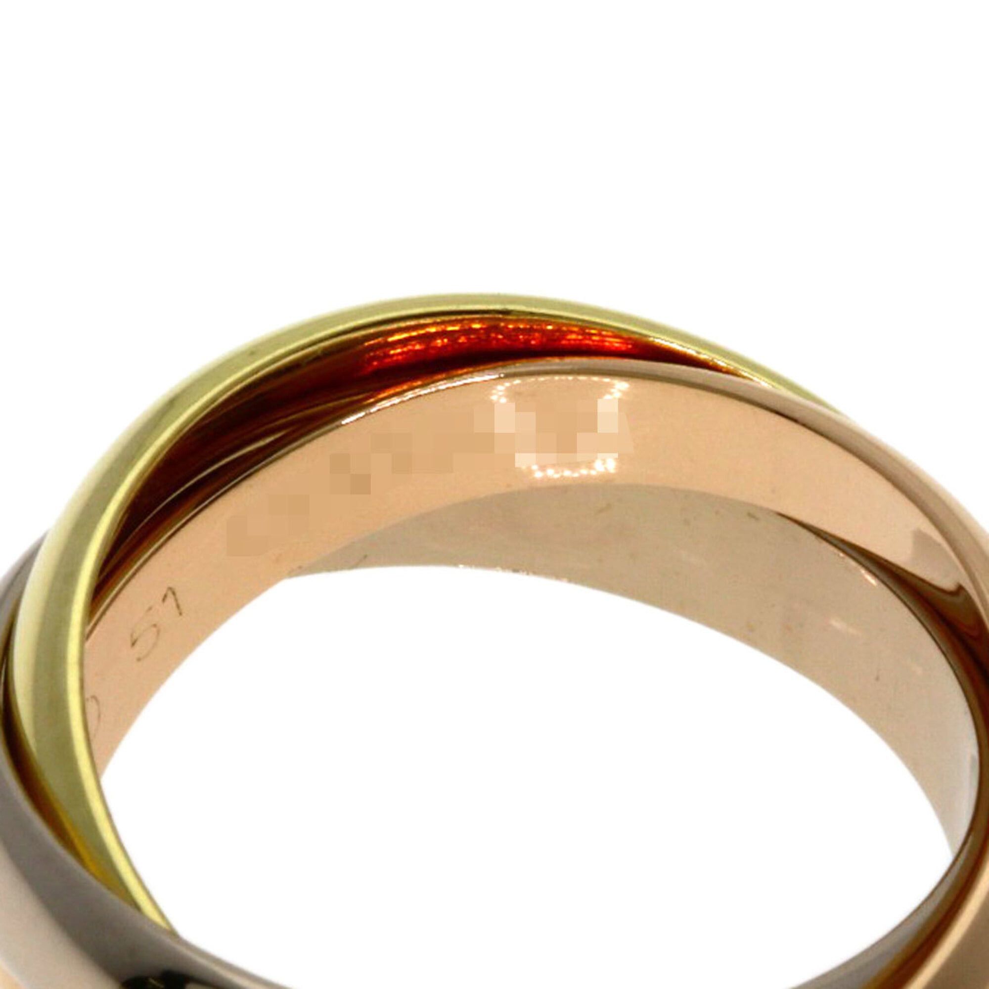 Cartier Cartier Trinity #51 Ring - 18K Yellow Gold/18K White Pink Gold Women's CARTIER Size ONE SIZE - 4 Thumbnail
