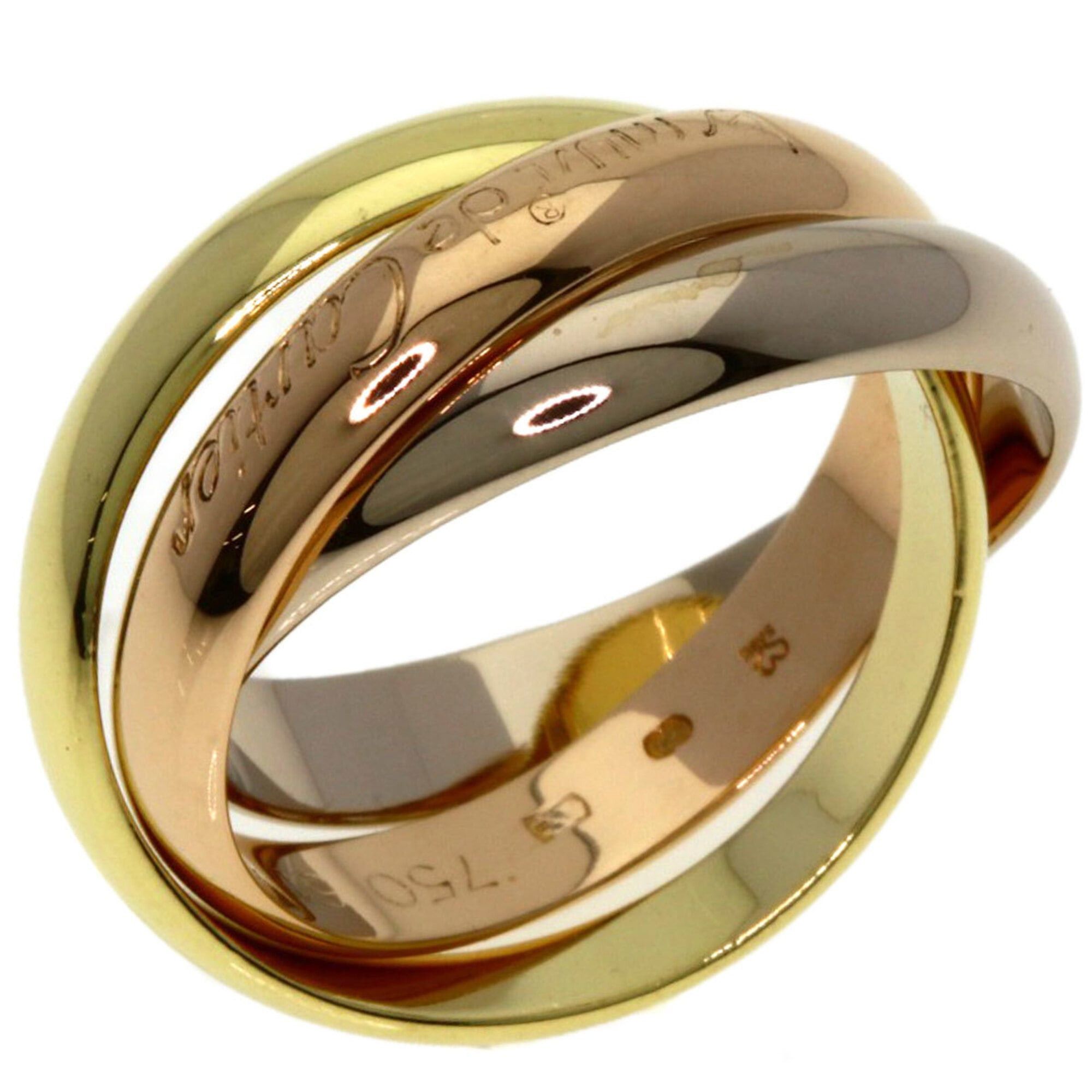 Cartier Cartier Trinity #51 Ring - 18K Yellow Gold/18K White Pink Gold Women's CARTIER Size ONE SIZE - 2 Thumbnail