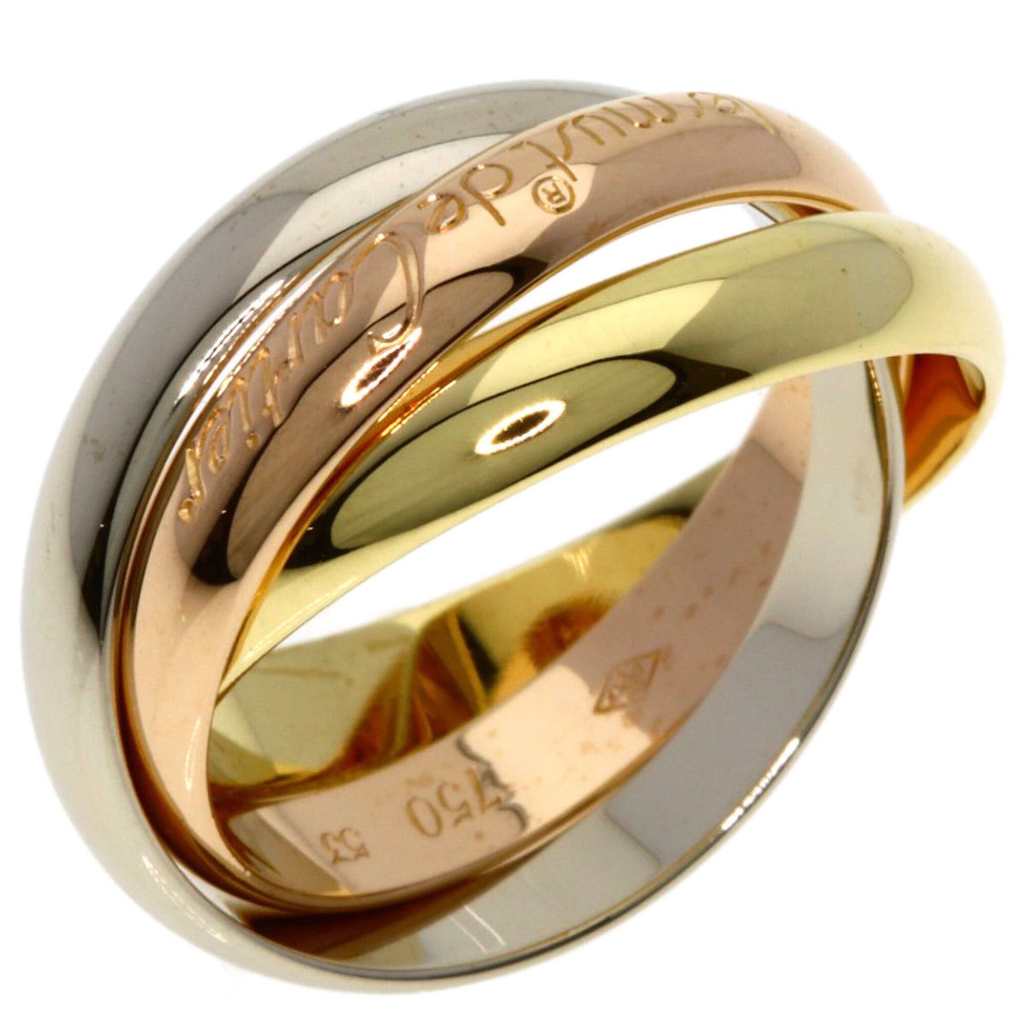Cartier Cartier Trinity #53 Ring - 18K Yellow Gold/18K White Pink Gold Women's CARTIER Size ONE SIZE - 2 Thumbnail