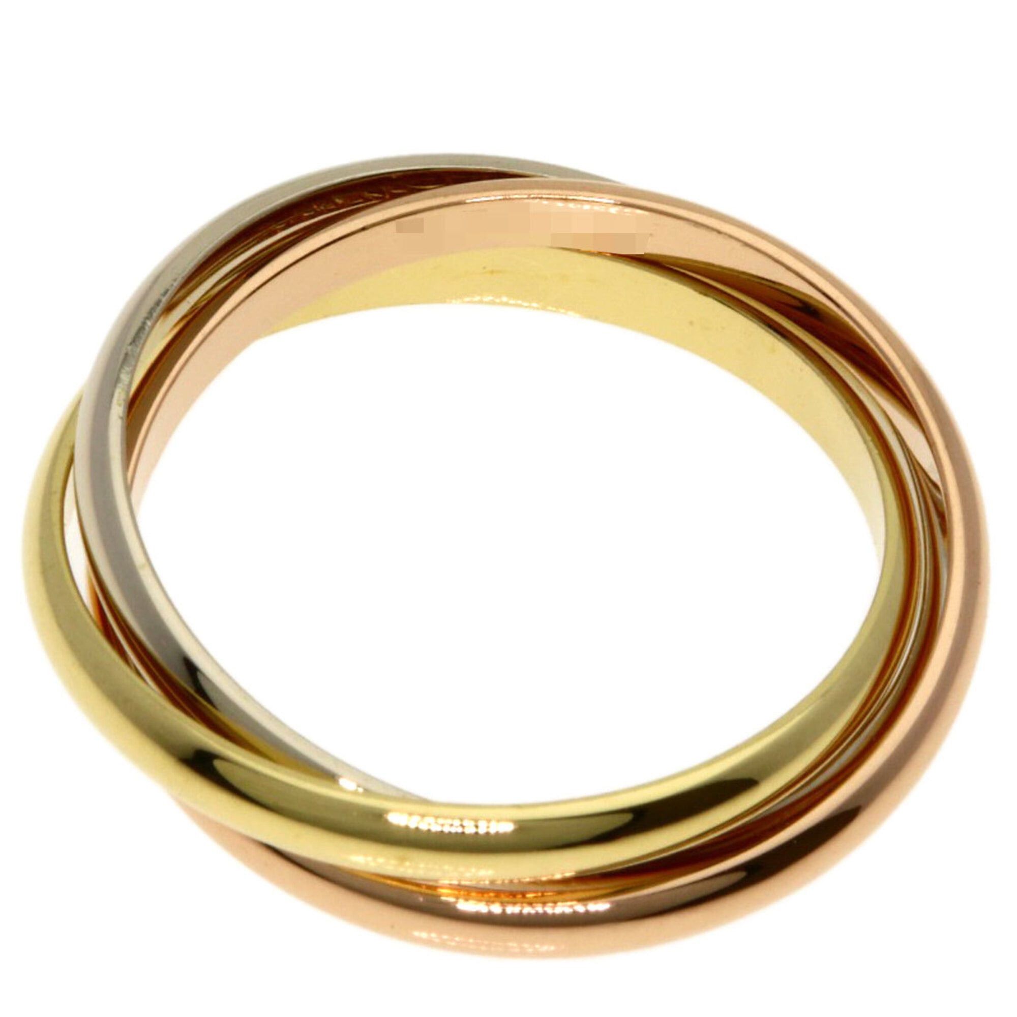Cartier Cartier Trinity XS #50 Ring - 18K Yellow Gold/18K White Pink Gold Women's CARTIER Size ONE SIZE - 4 Thumbnail