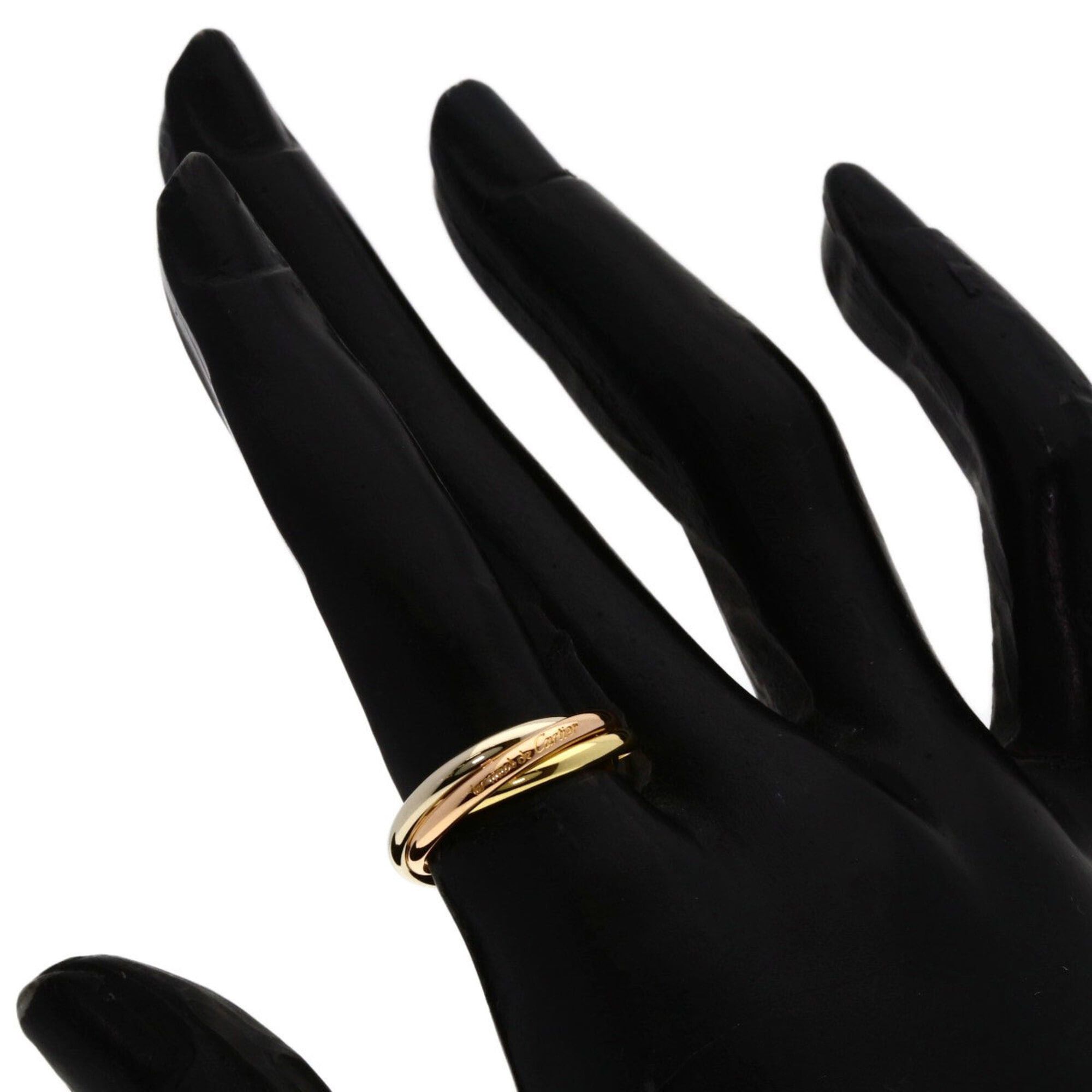 Cartier Cartier Trinity XS #50 Ring - 18K Yellow Gold/18K White Pink Gold Women's CARTIER Size ONE SIZE - 5 Thumbnail