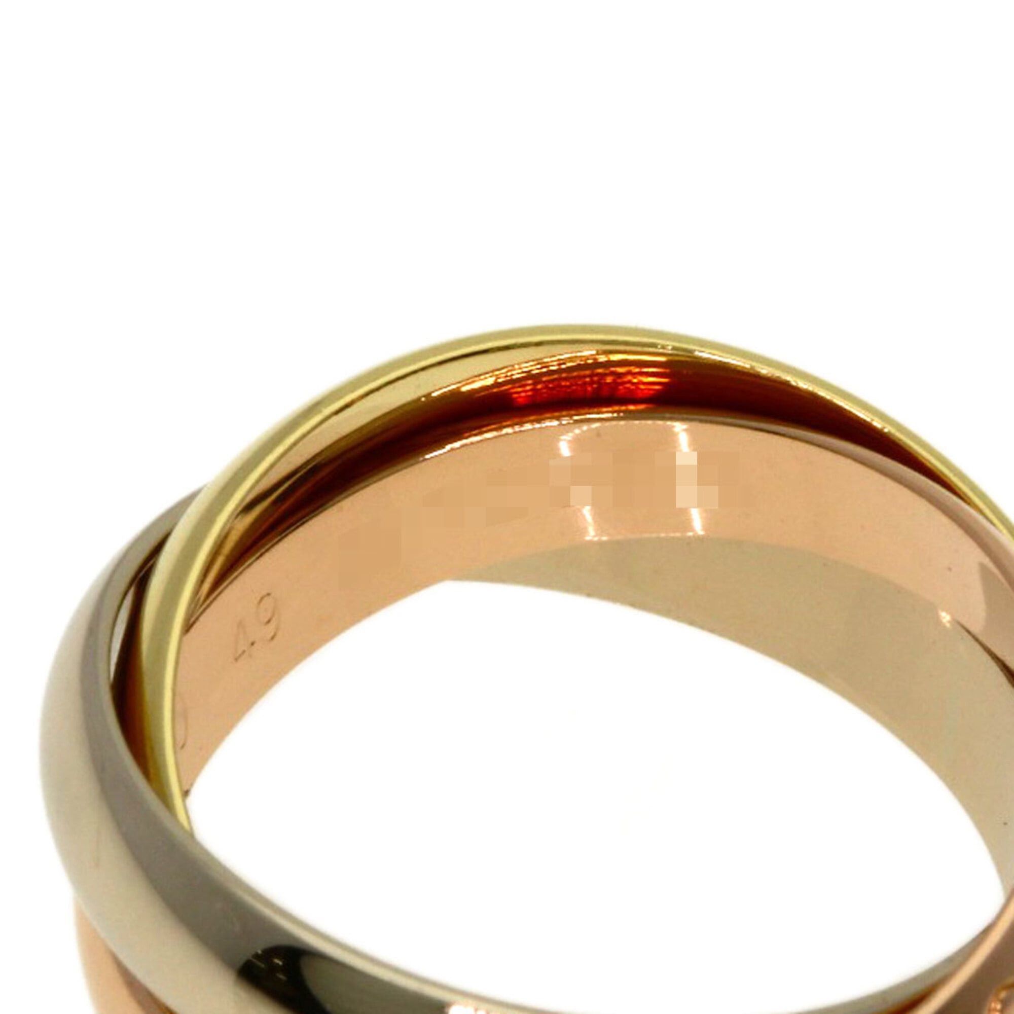 Cartier Cartier Trinity #49 Ring - 18K Yellow Gold/18K White Pink Gold Women's CARTIER Size ONE SIZE - 4 Thumbnail