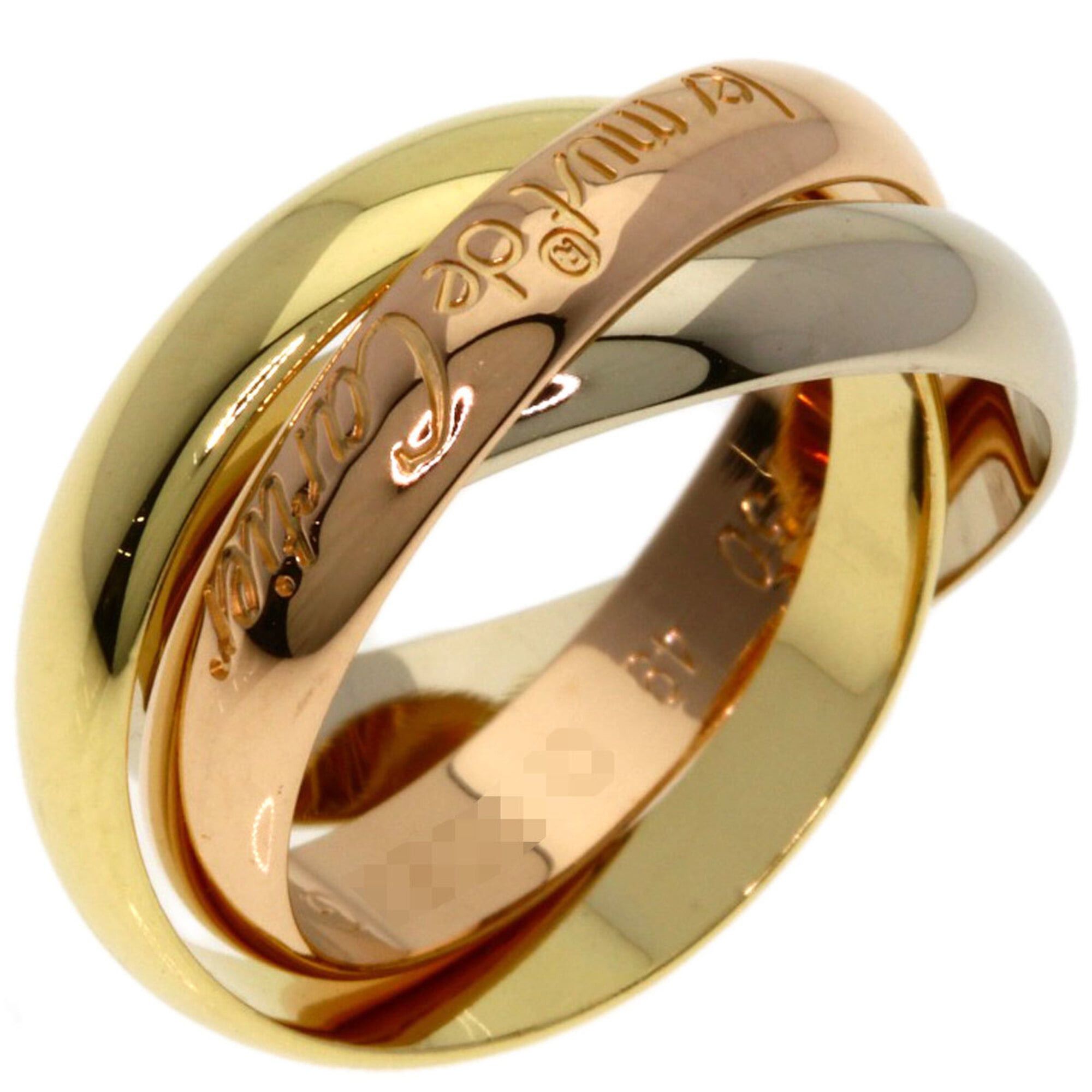 Cartier Cartier Trinity #49 Ring - 18K Yellow Gold/18K White Pink Gold Women's CARTIER Size ONE SIZE - 2 Thumbnail