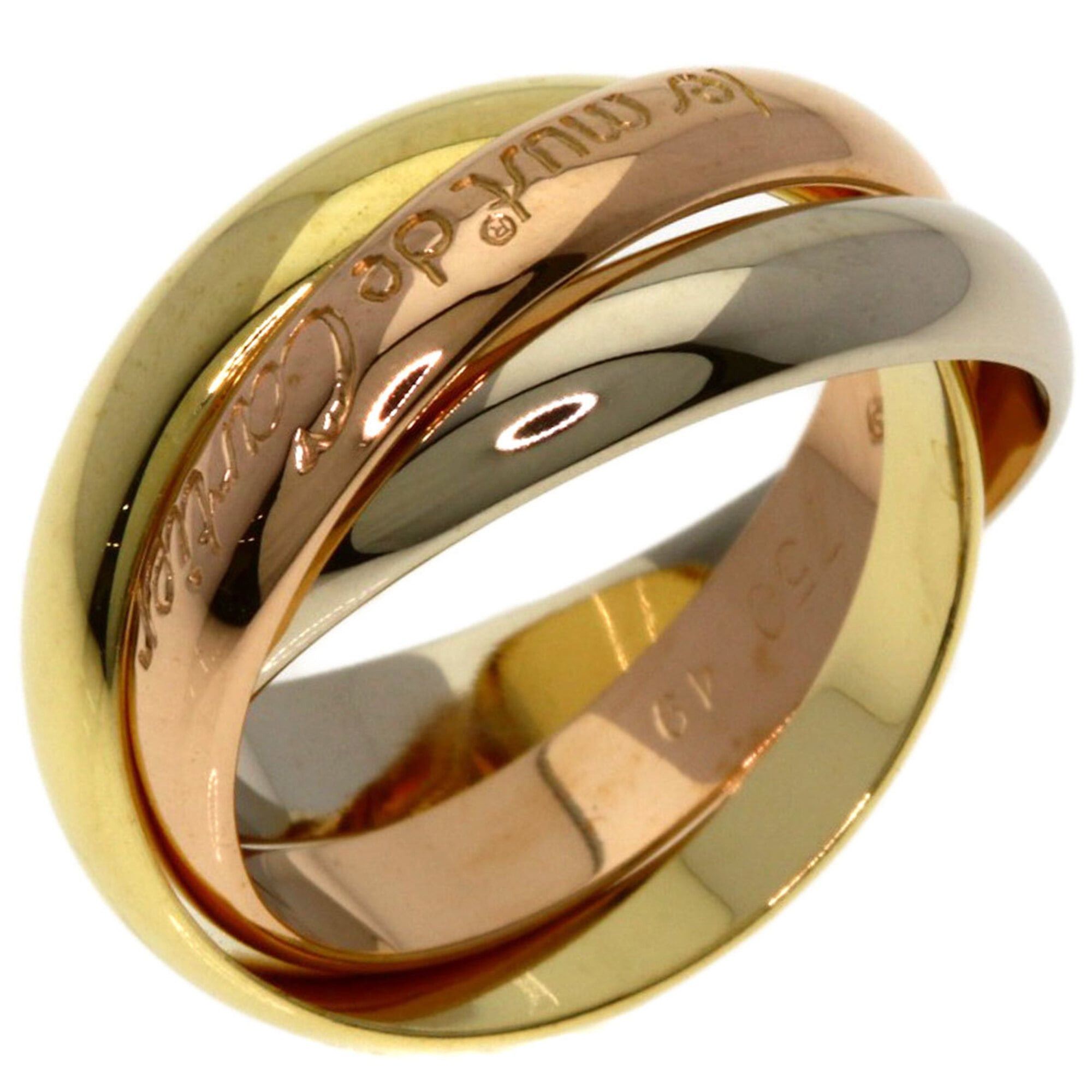 Cartier Cartier Trinity #49 Ring - 18K Yellow Gold/18K White Pink Gold Women's CARTIER Size ONE SIZE - 2 Thumbnail