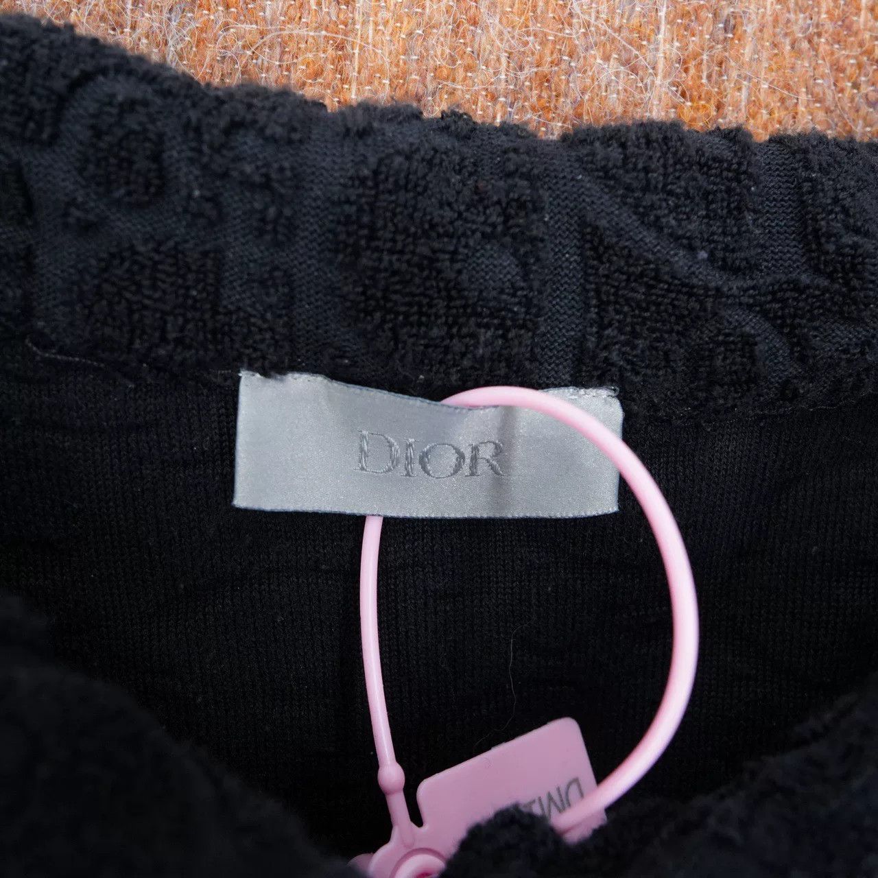 Dior DIOR Black All-Over Logo Terry T-Shirt Size US L / EU 52-54 / 3 - 3 Thumbnail