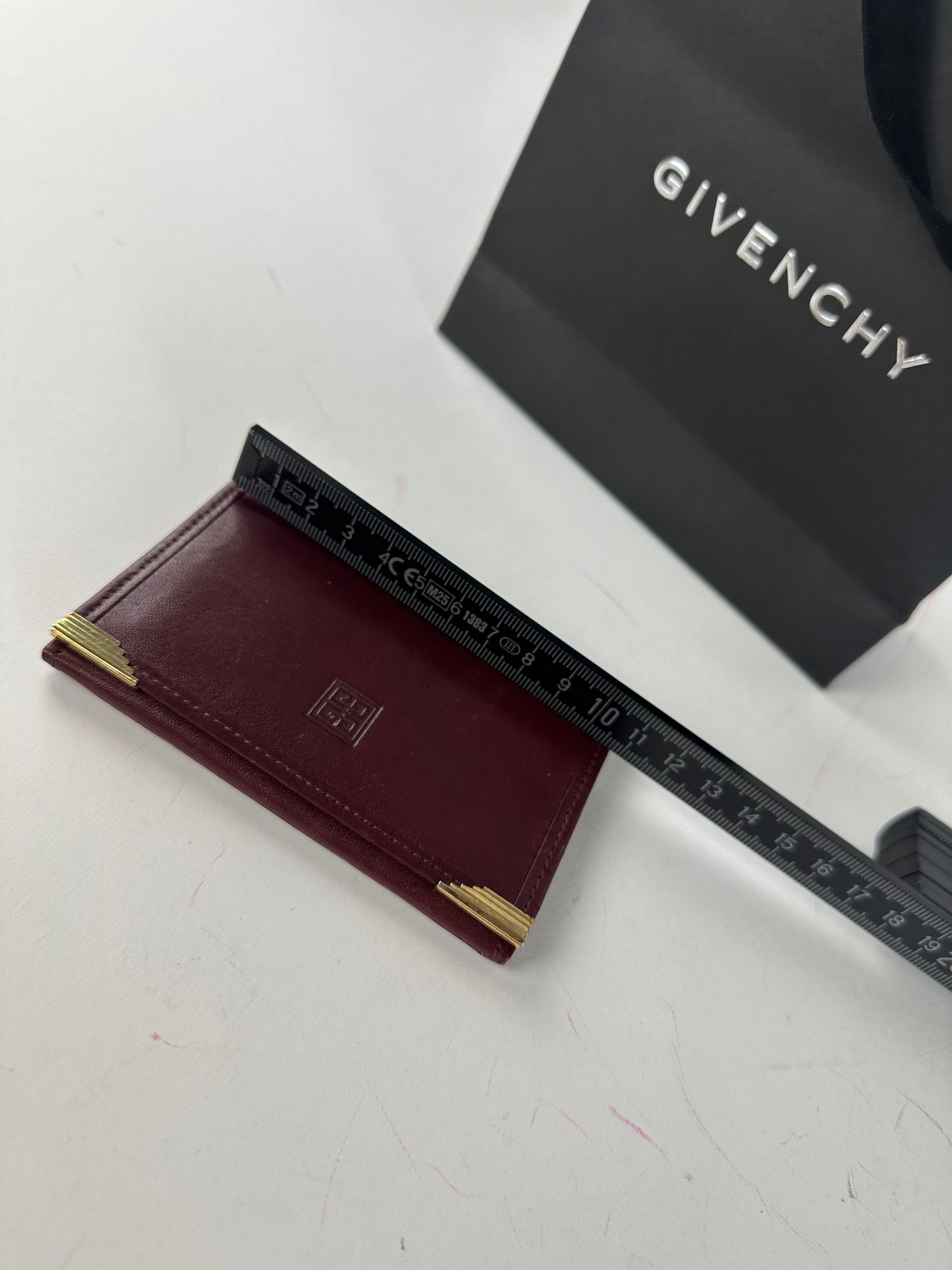 Givenchy Vintage Flapable Leather Card Holder Purple Size ONE SIZE - 7 Thumbnail