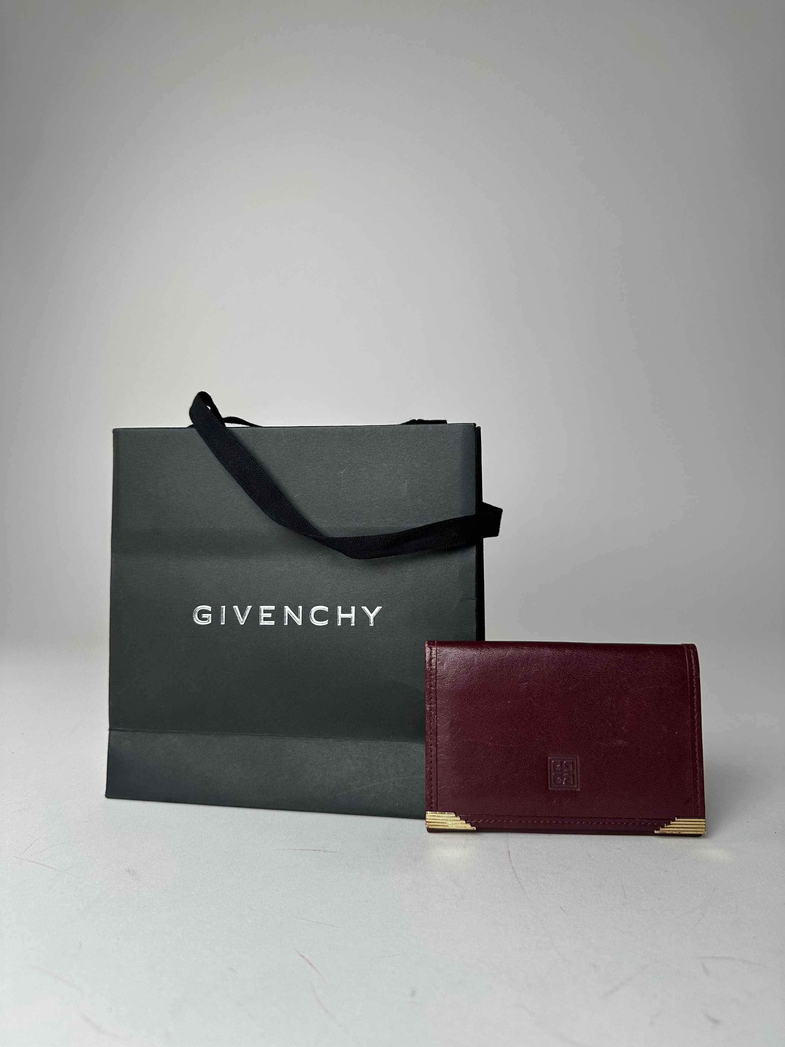 Givenchy Vintage Flapable Leather Card Holder Purple Size ONE SIZE - 8 Thumbnail