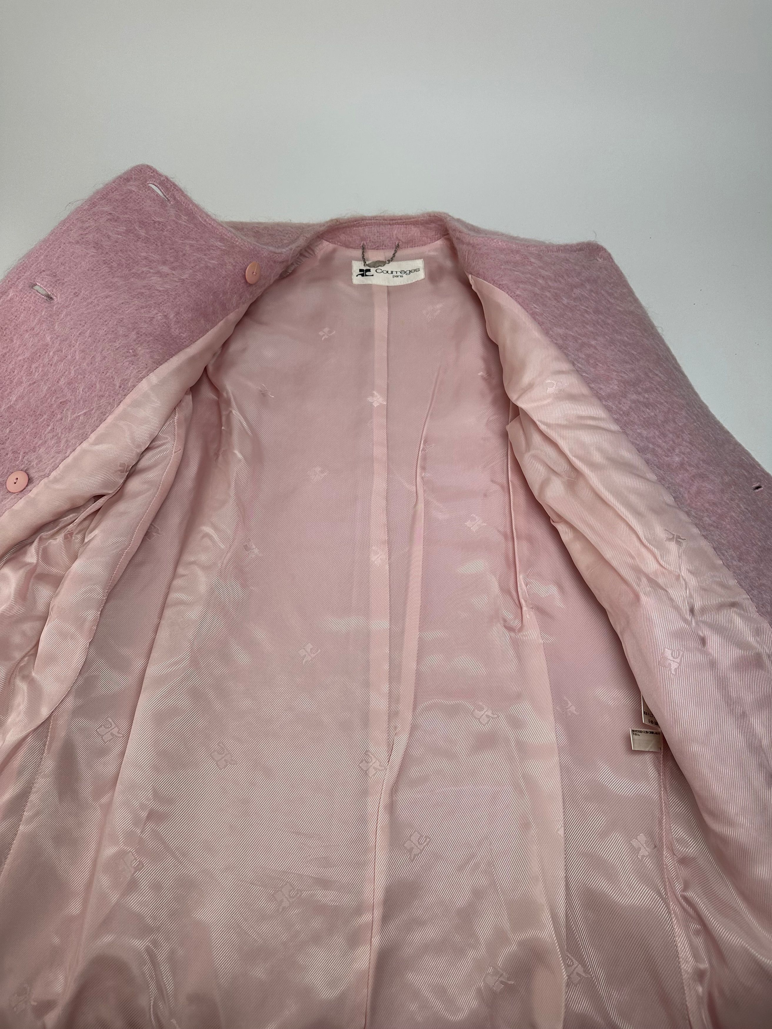 Other Vintage Courreges Fake Fur Coat Pink L Size M / US 6-8 / IT 42-44 - 8 Thumbnail