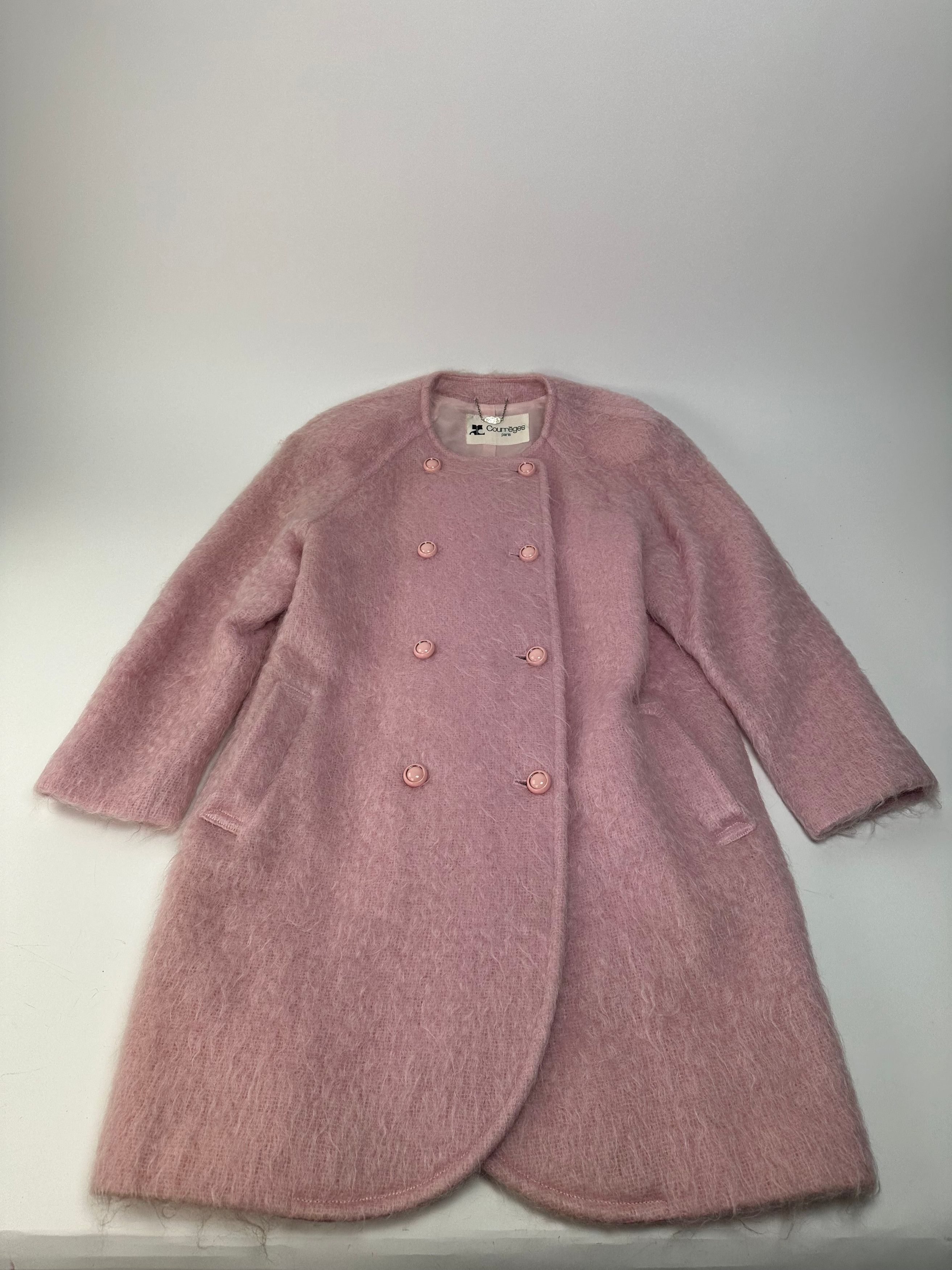 Other Vintage Courreges Fake Fur Coat Pink L Size M / US 6-8 / IT 42-44 - 4 Thumbnail