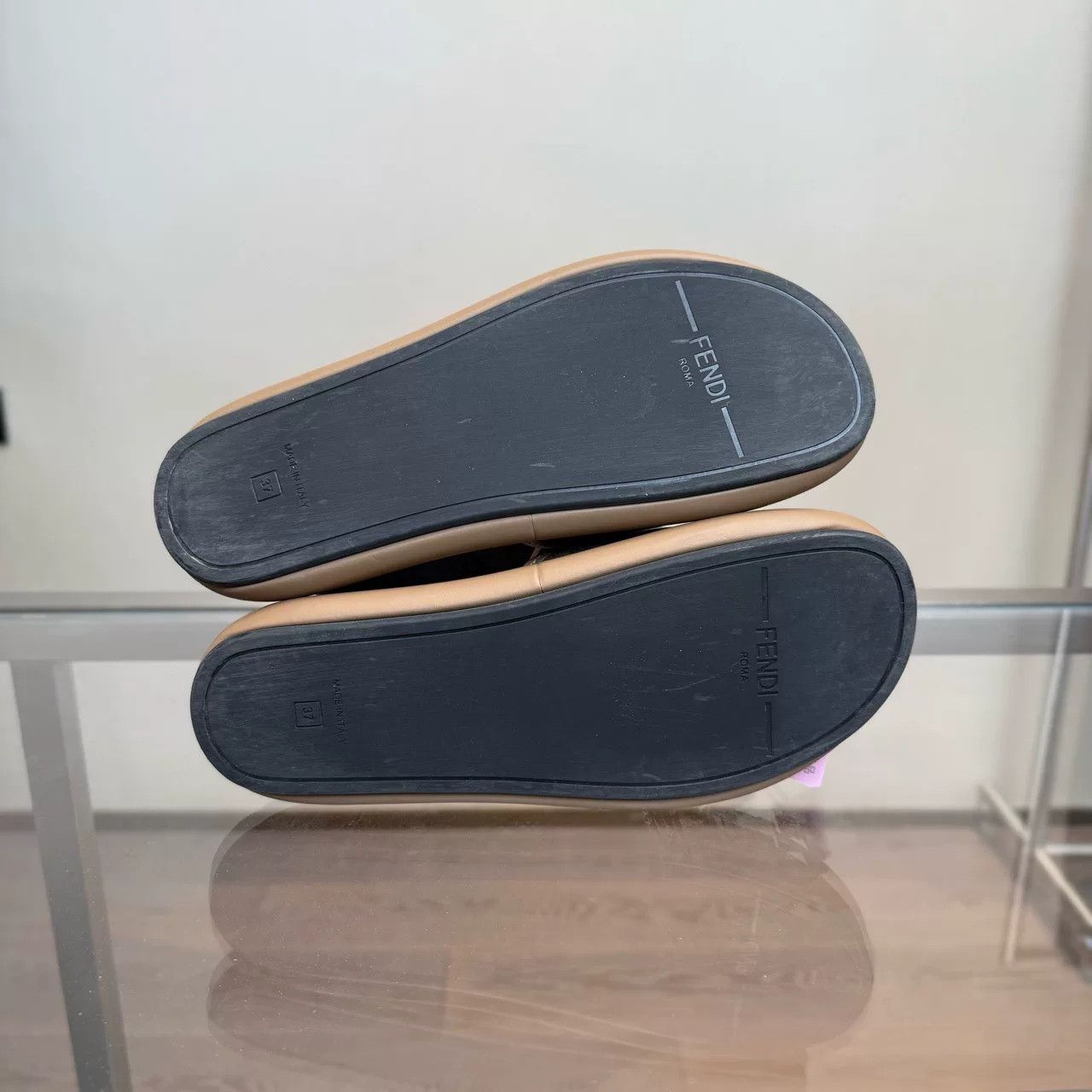 Fendi Fendi Double F Logo Slippers Size US 6 / IT 36 - 7 Thumbnail