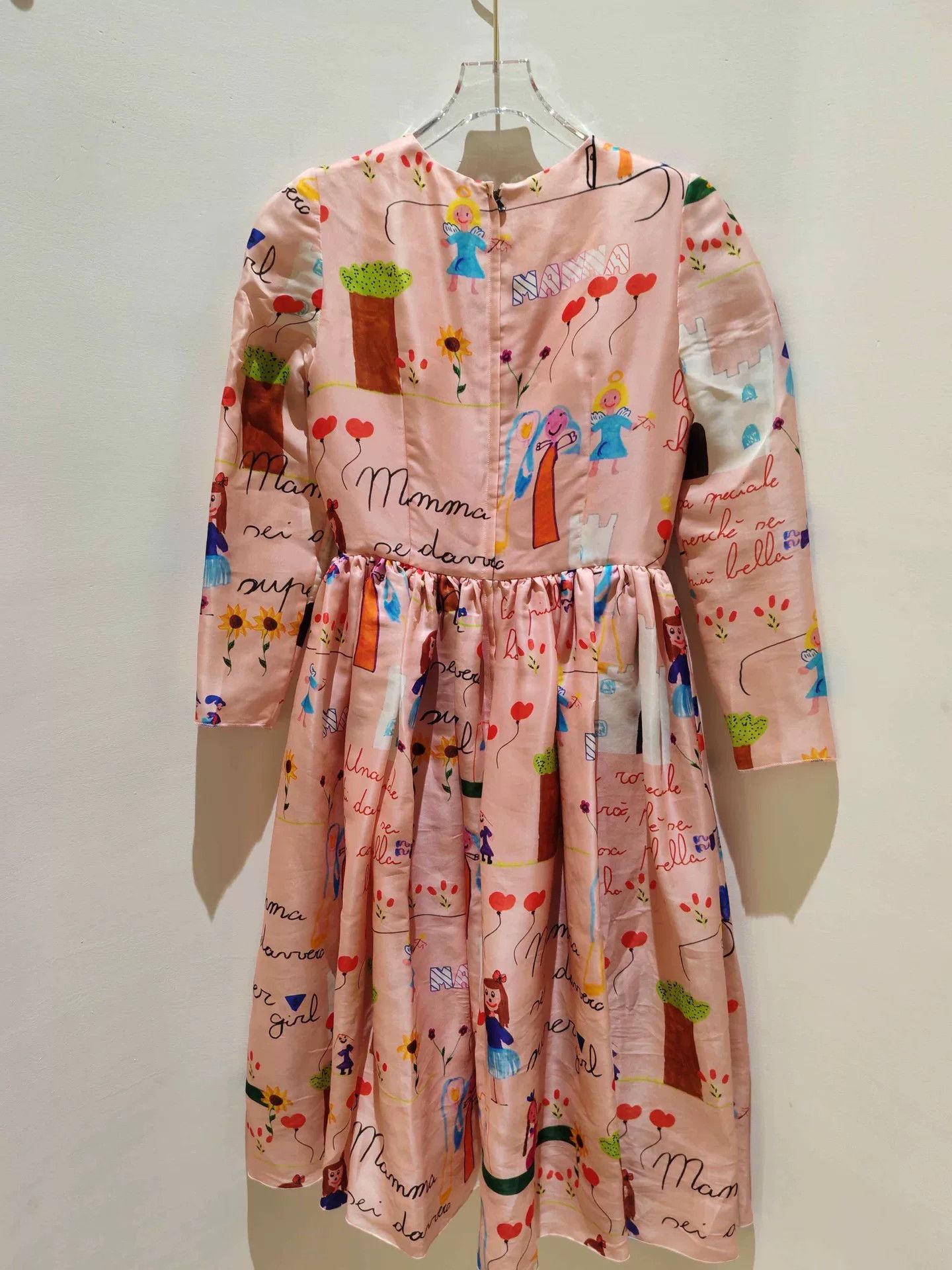 Dolce & Gabbana DG Dolce & Gabbana Pink Graffiti 'I Love Mom' Runway Size S / US 4 / IT 40 - 2 Thumbnail