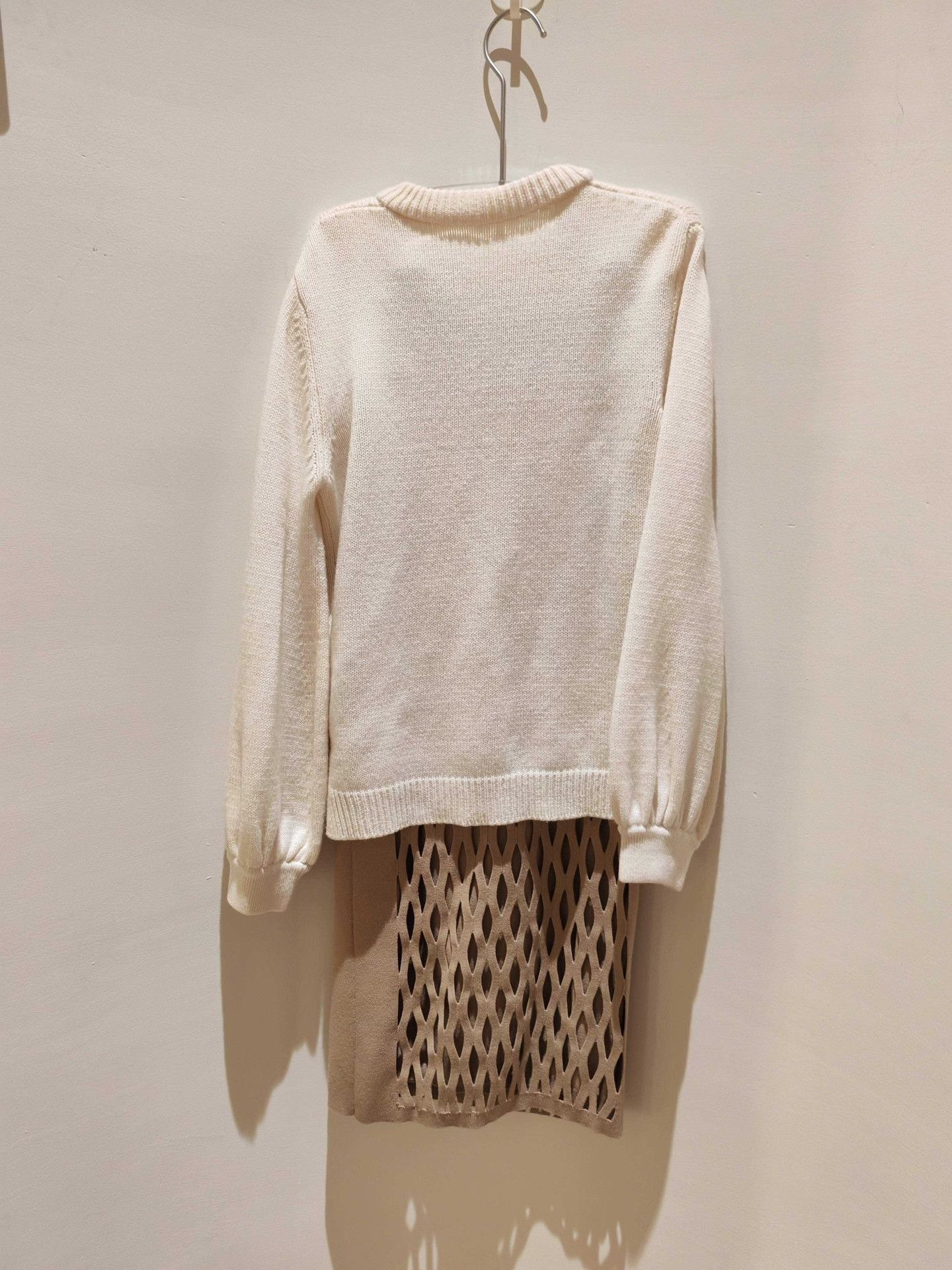 Fendi Fendi FF Logo Hollow-Out Knit Skirt Size 38" / US 16 / IT 52 - 3 Thumbnail