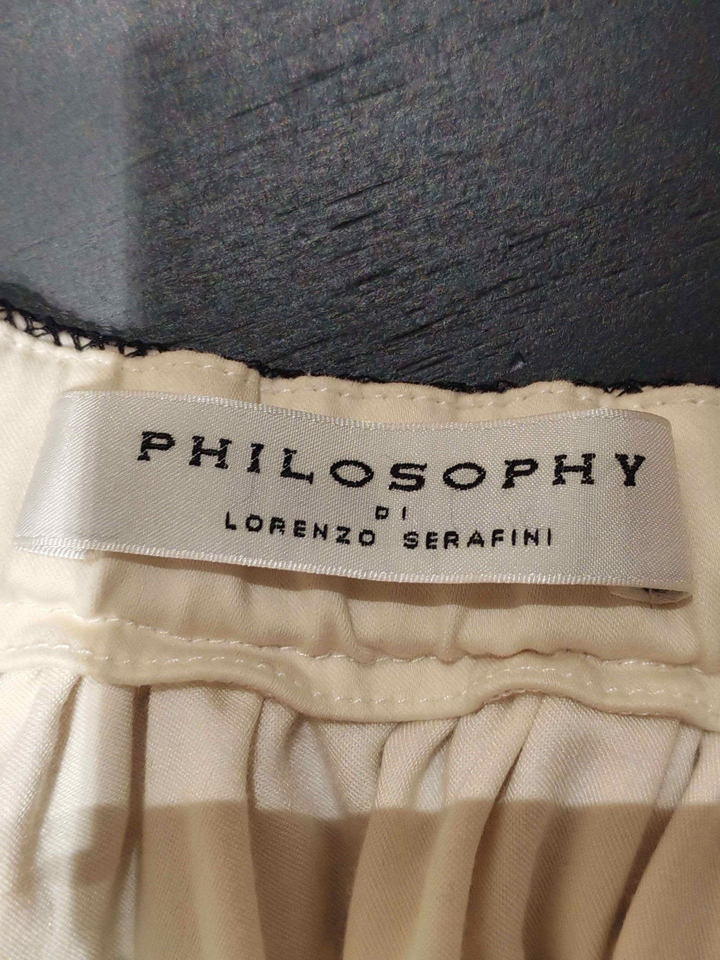 Philosophy di Lorenzo Serafini Philosophy Metallic Mesh Pleated Midi Skirt Size 36" / US 14 / IT 50 - 3 Thumbnail