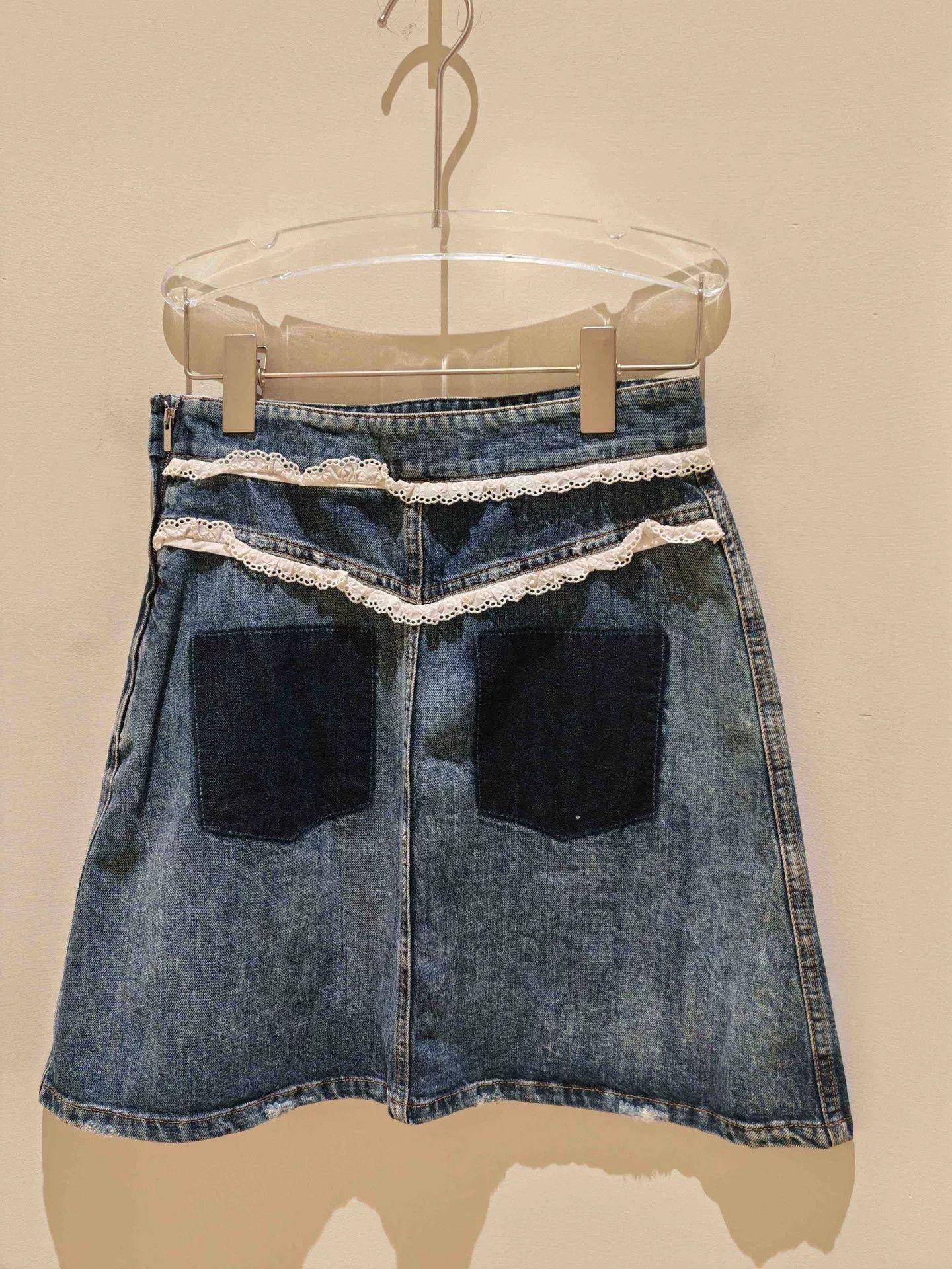 Miu Miu Miu Miu Denim Skirt Size 38 Size 38" / US 16 / IT 52 - 2 Thumbnail