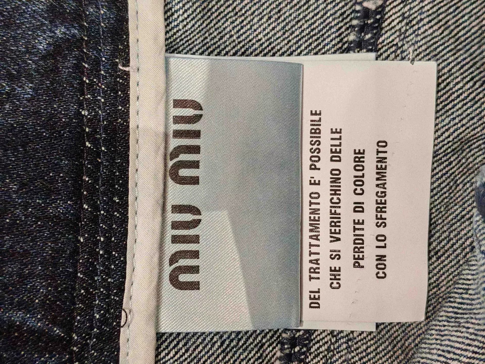Miu Miu Miu Miu Denim Skirt Size 38 Size 38" / US 16 / IT 52 - 4 Thumbnail